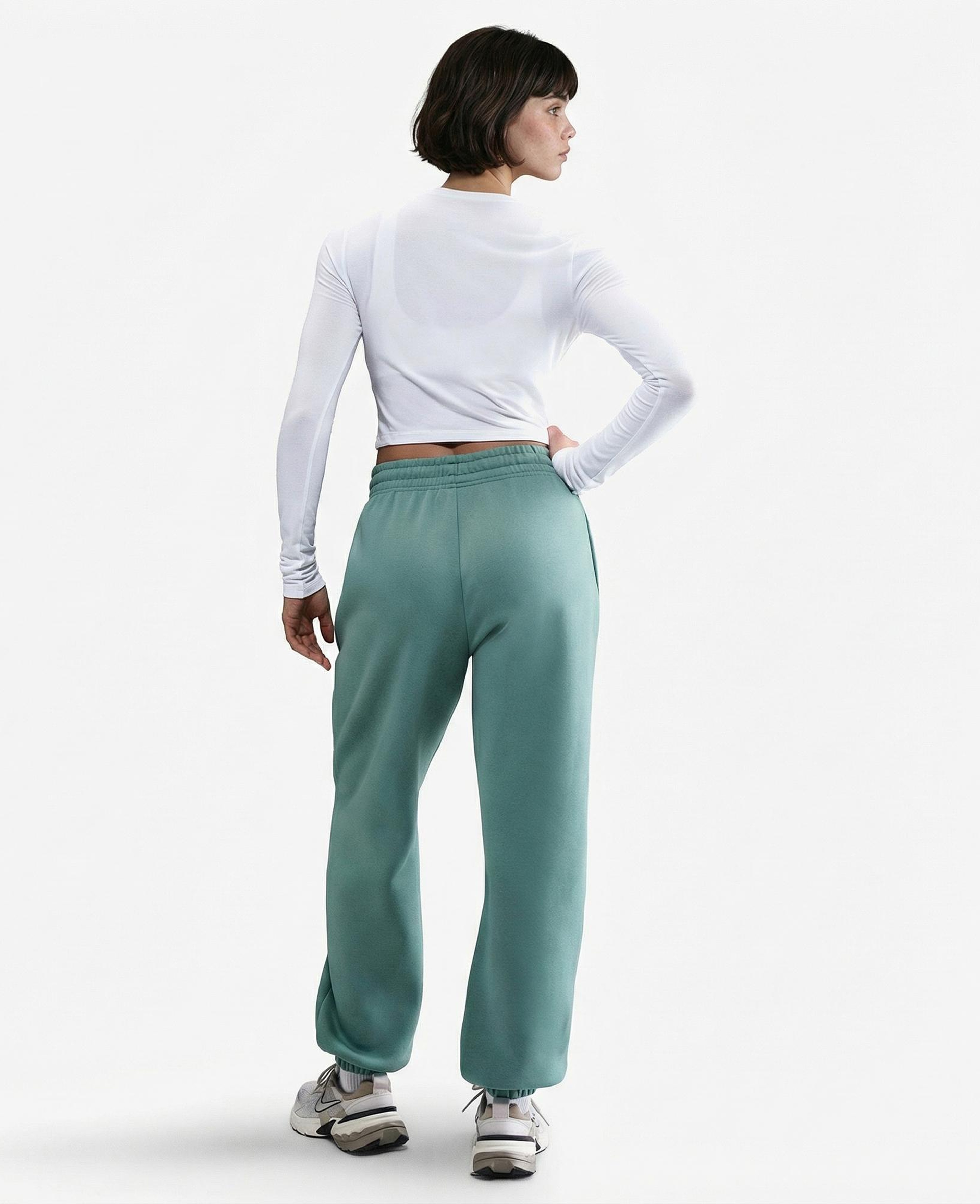 Nike Sportswear Phoenix Fleece Kadın Yeşil Eşofman Altı