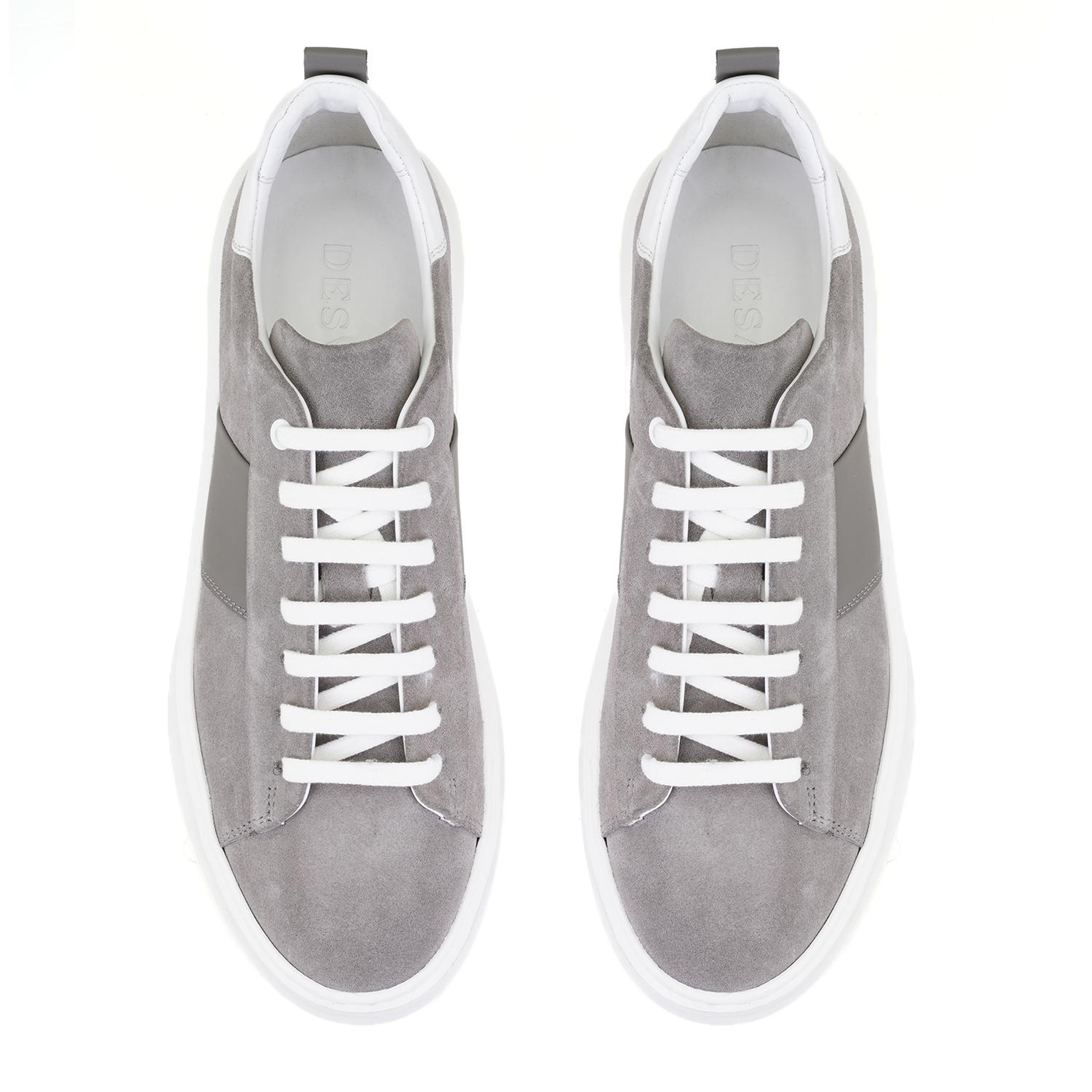 Stew Gri Erkek Deri Spor Ayakkabı