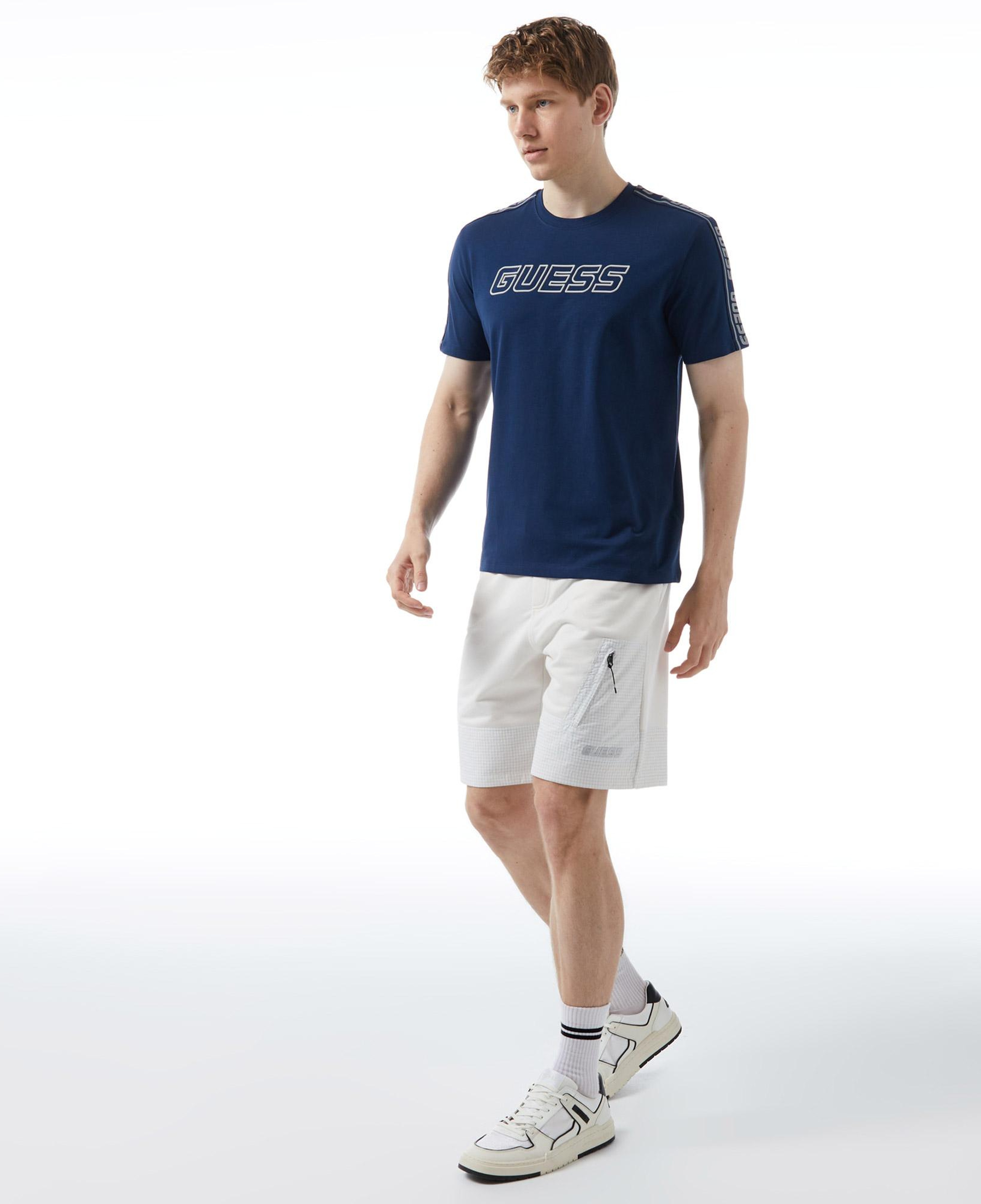 Guess Arlo Erkek Mavi T-Shirt