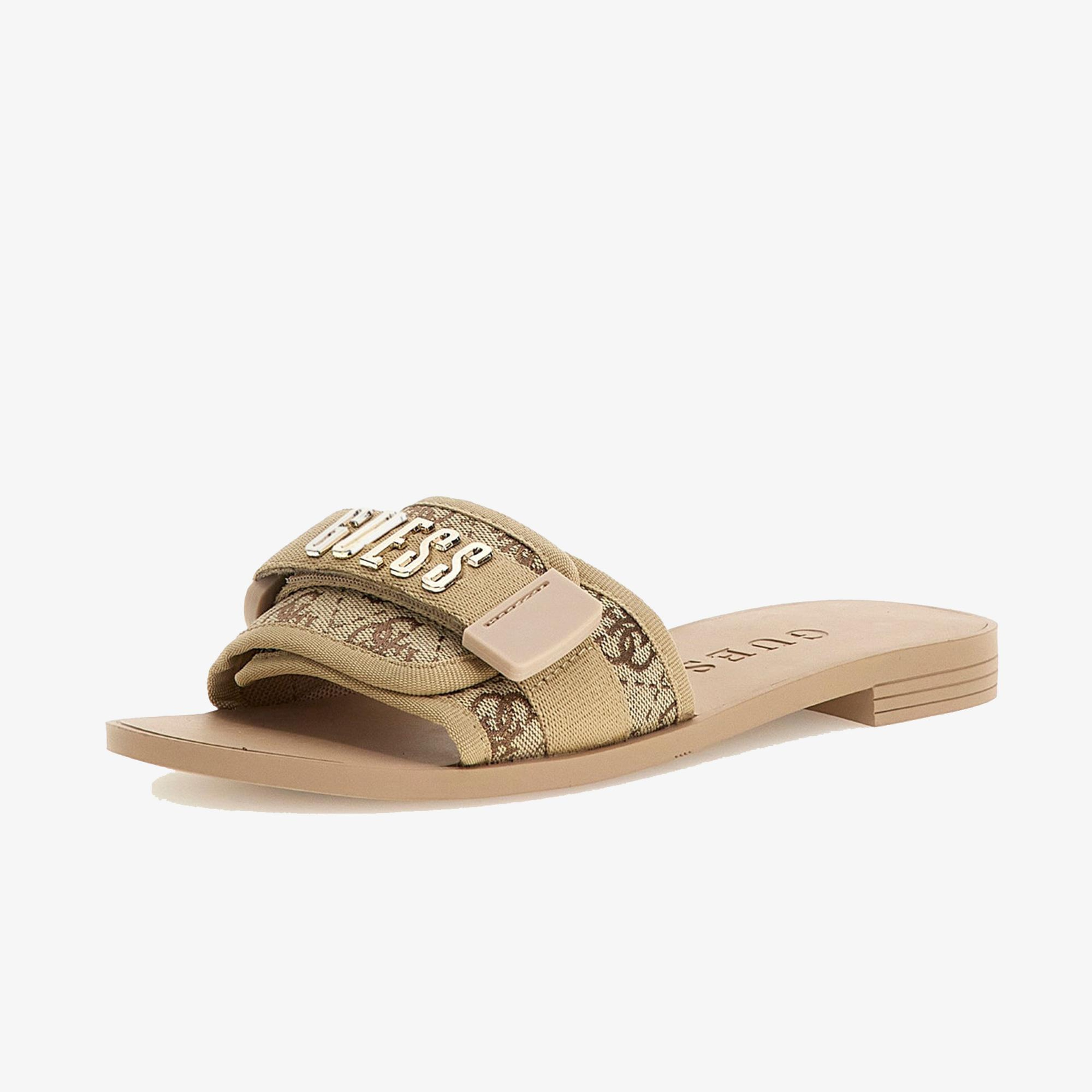 Guess Elyze Kadın Bej Terlik