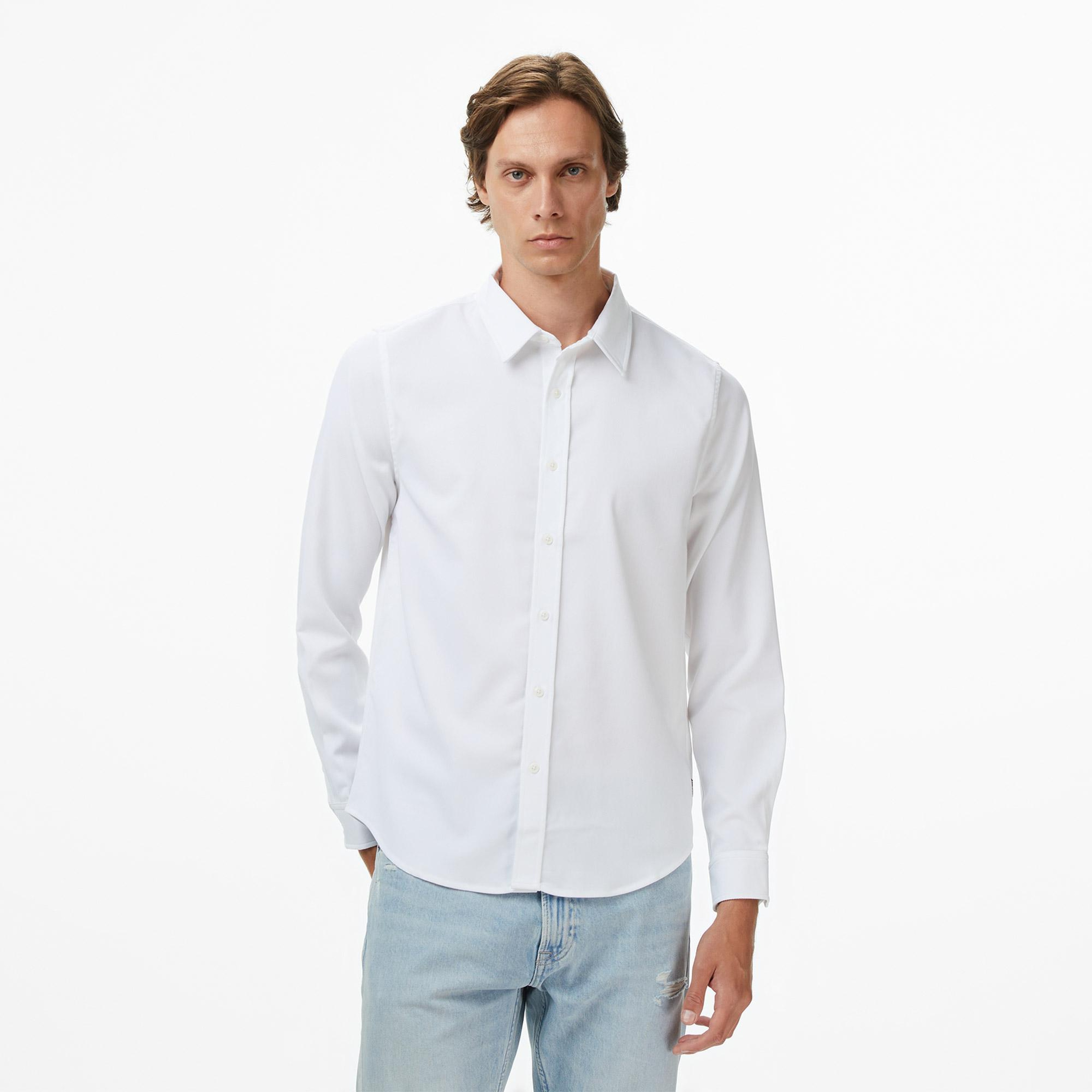 Guess Griffin Erkek Beyaz Gömlek