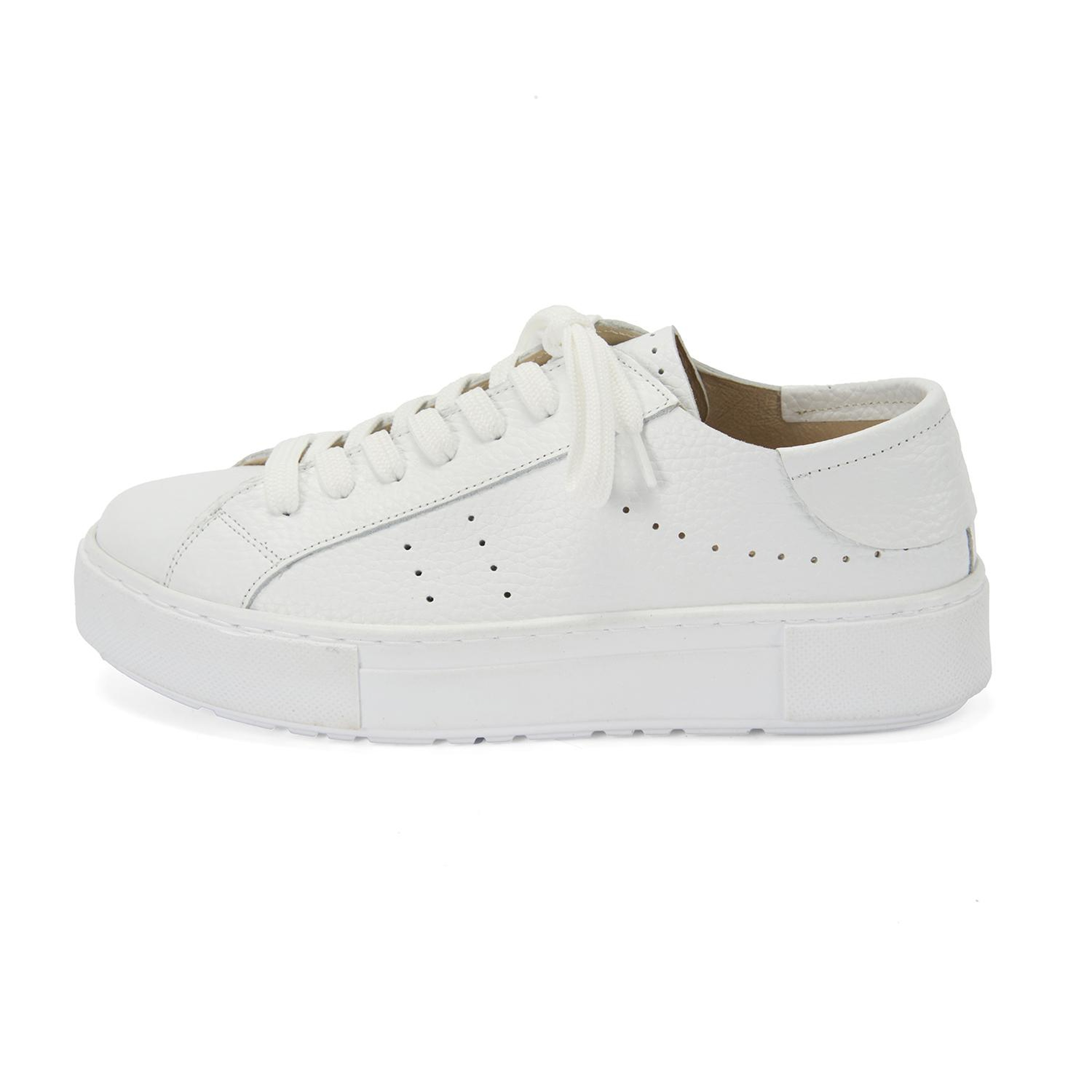 Kadın Beyaz Deri Spor Ayakkabı