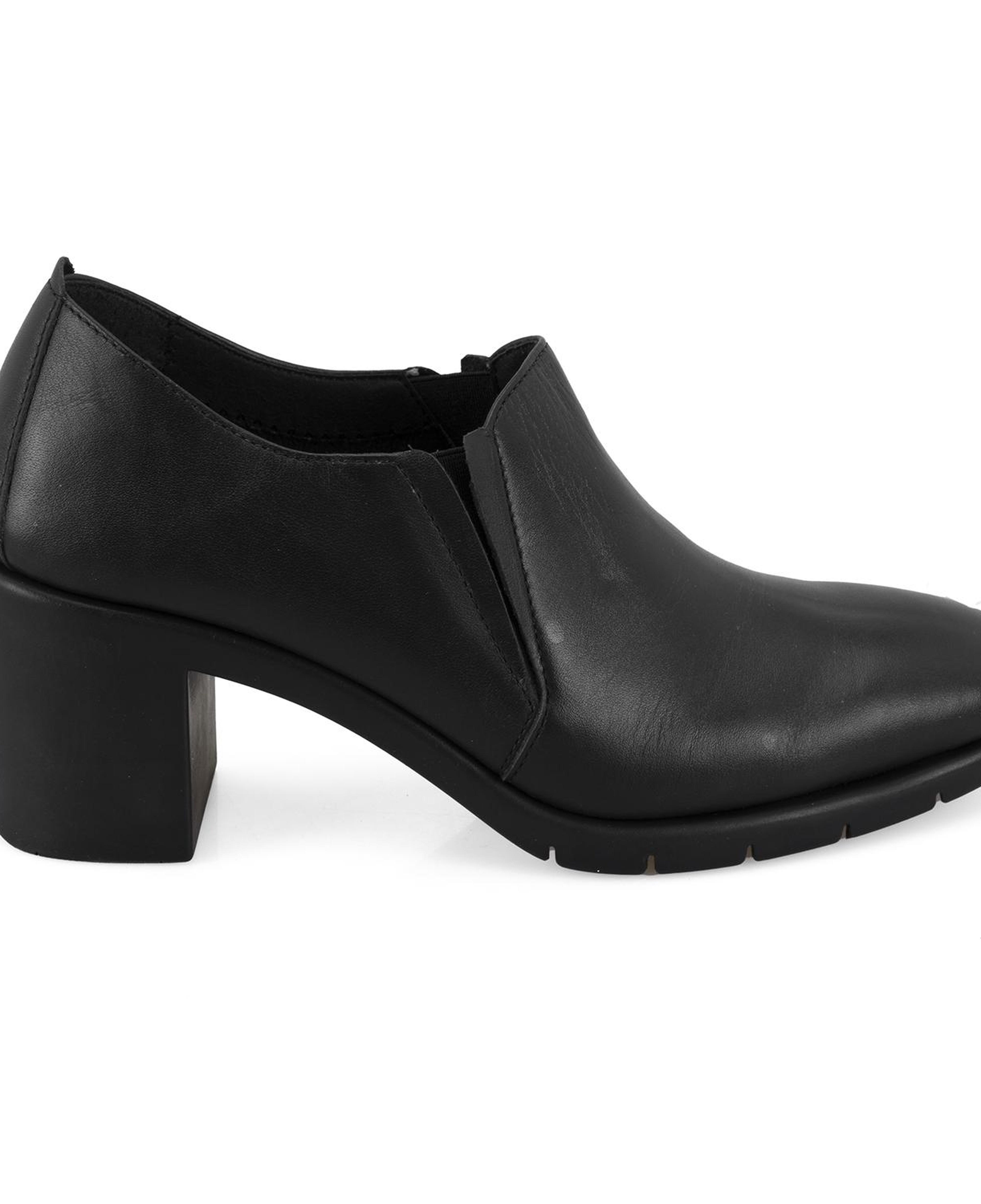 Kadın Siyah DesaComfort Topuklu Deri Günlük Ayakkabı