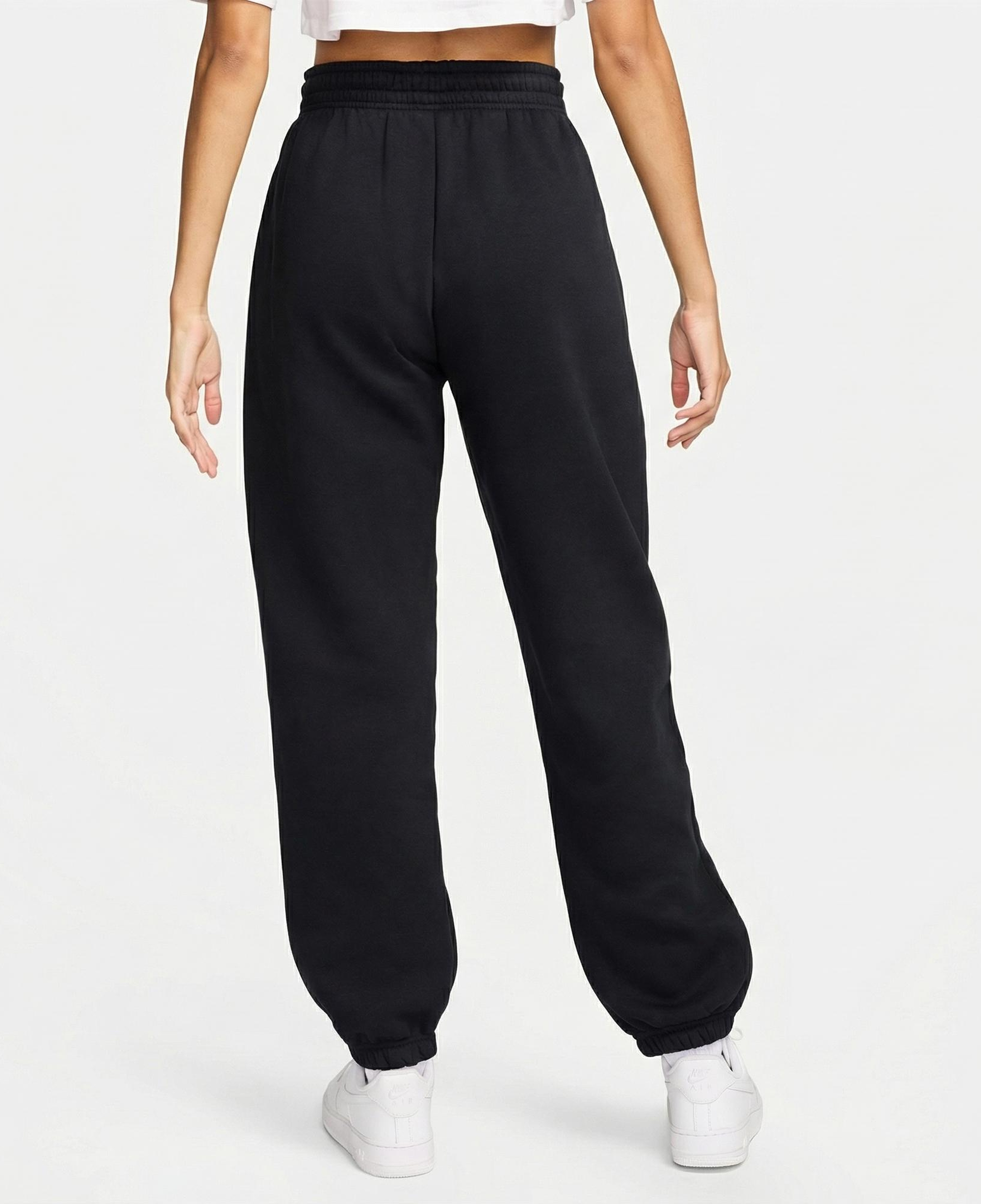 Nike Sportswear Phoenix Fleece High Rise Kadın Siyah Eşofman Altı