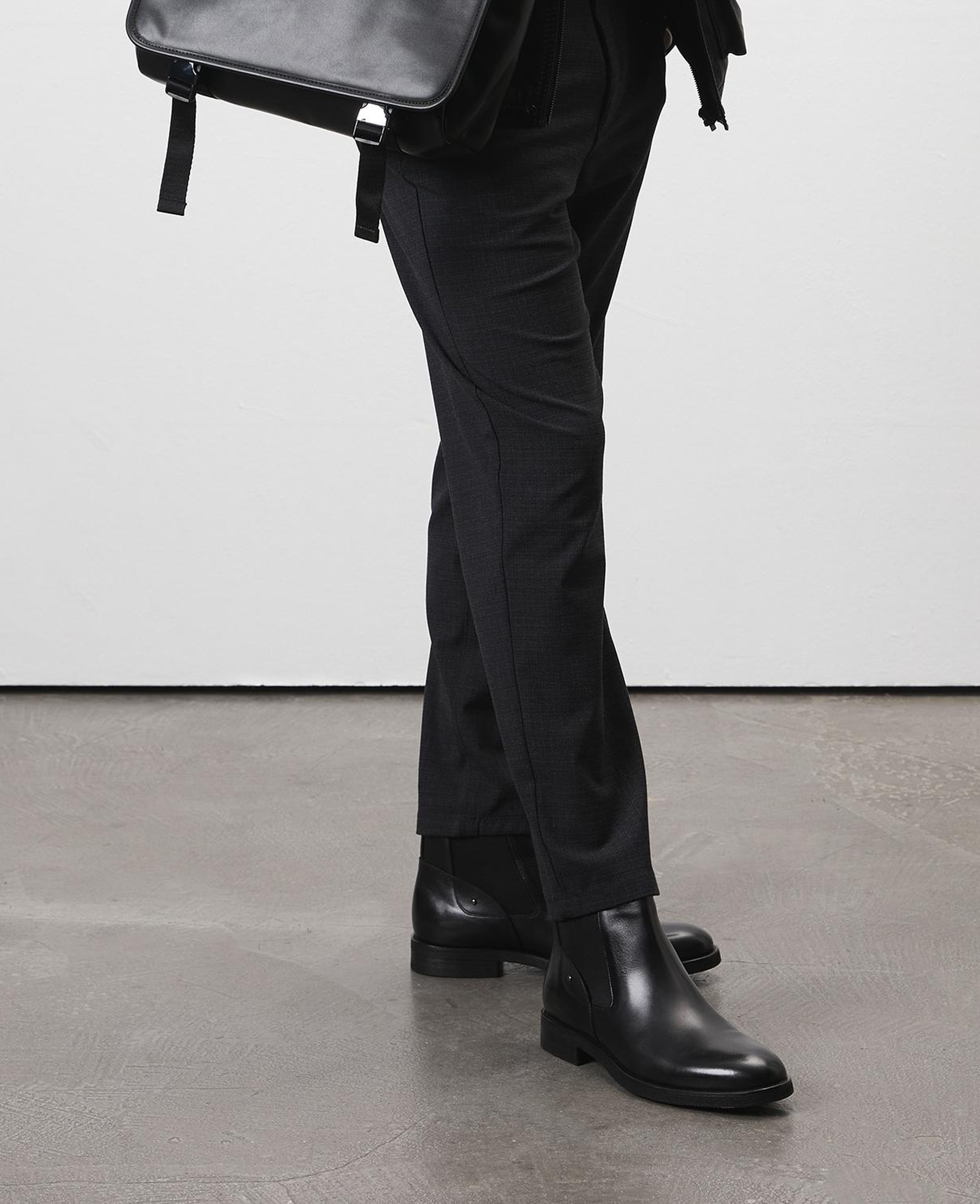 Calistane Siyah Erkek Deri Bot