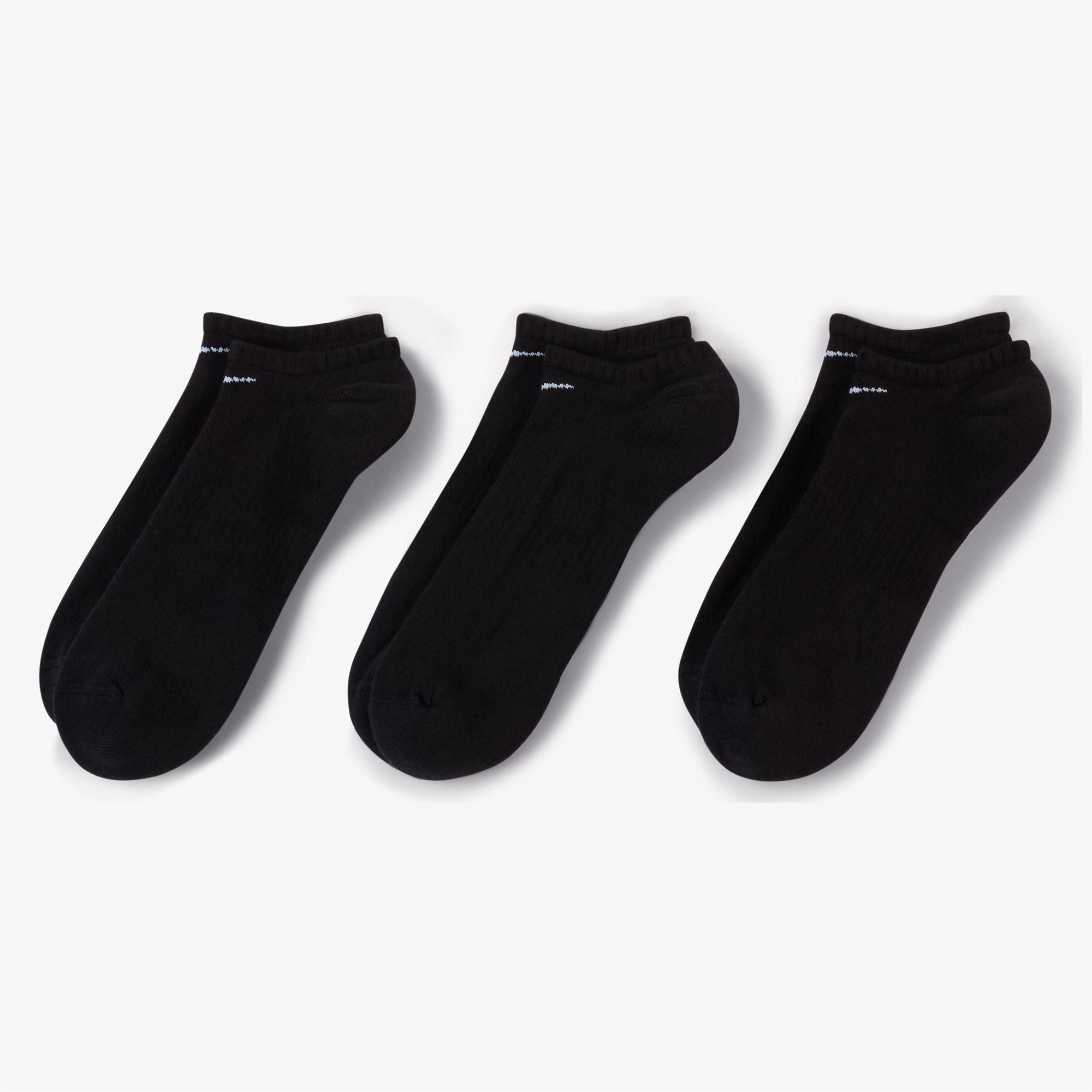 Nike U Everyday Cush Ns 3'lü Unisex Siyah Çorap