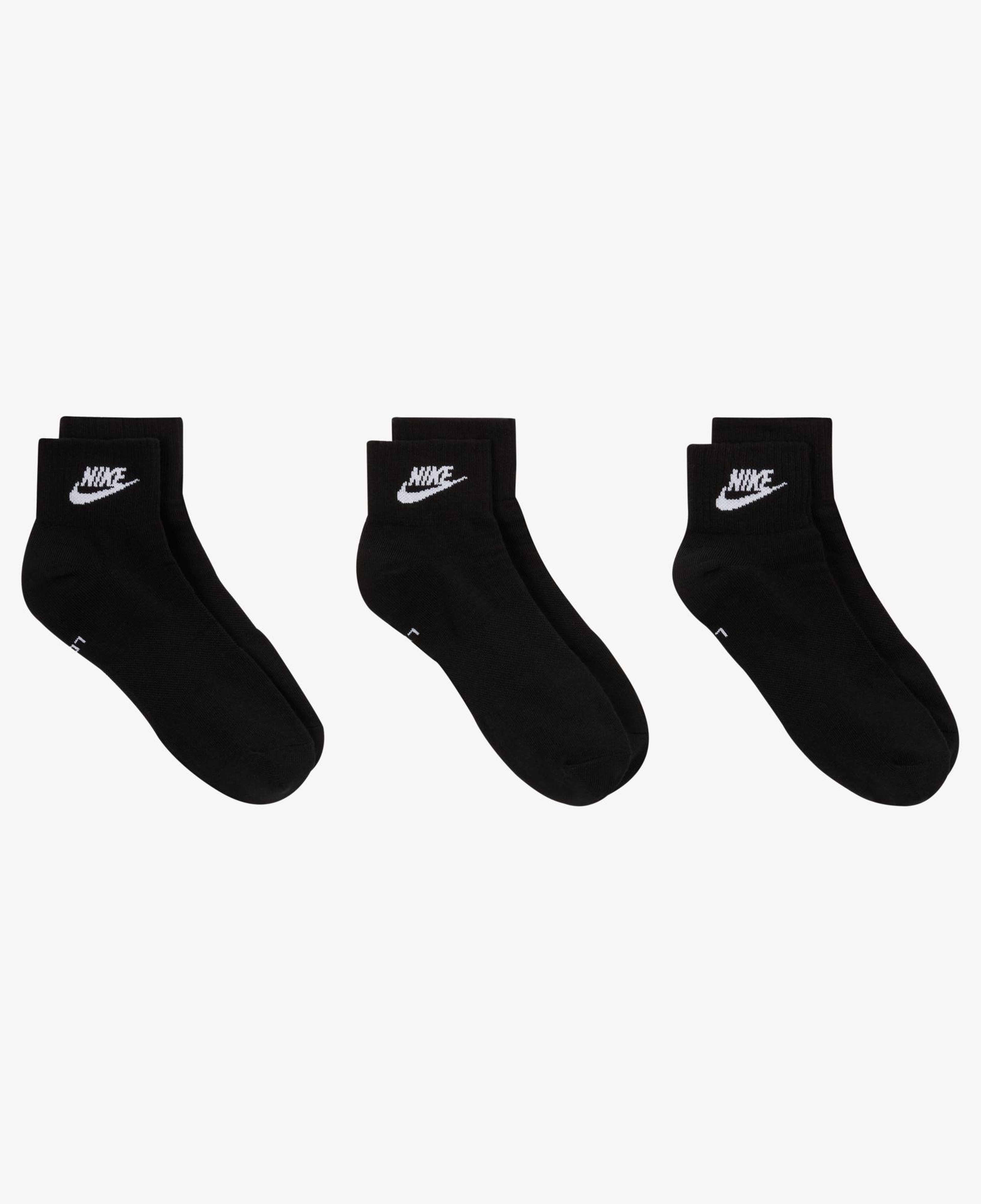 Nike Sportswear Everyday Essential An 3'lü Unisex Siyah Çorap