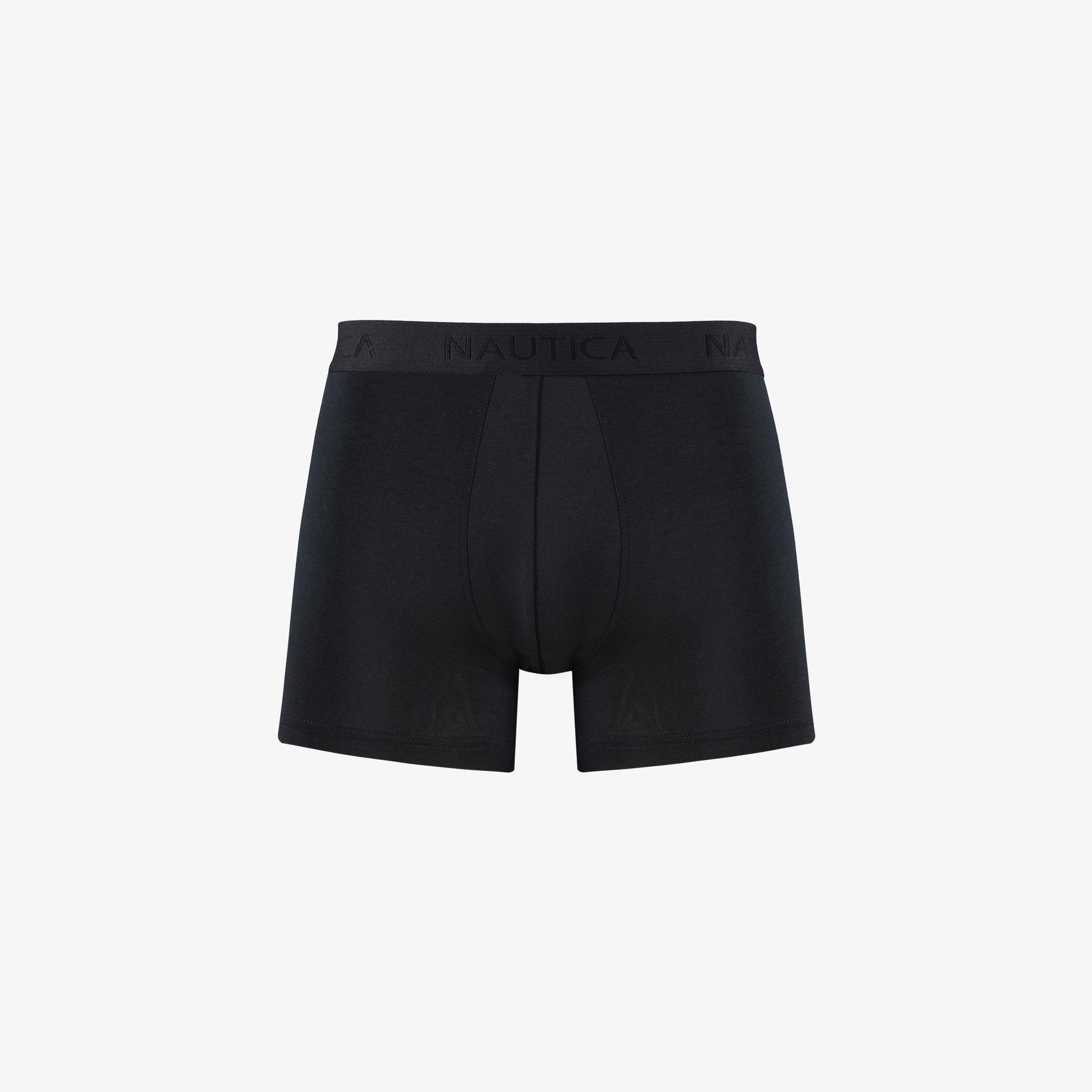 Nautica Erkek Siyah Standart Fit 3'lü Boxer