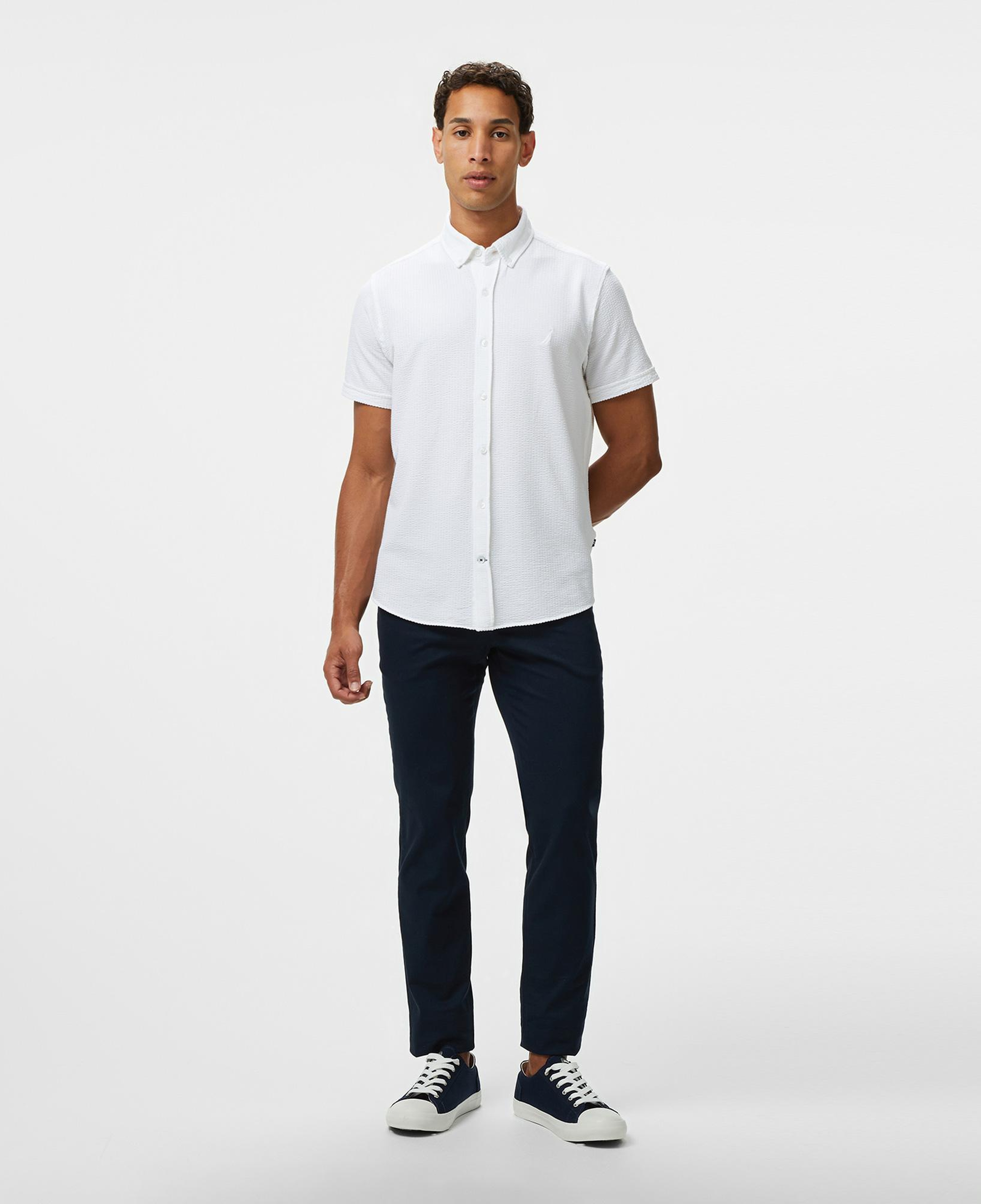 Nautica Erkek Beyaz Classic Fit Gömlek