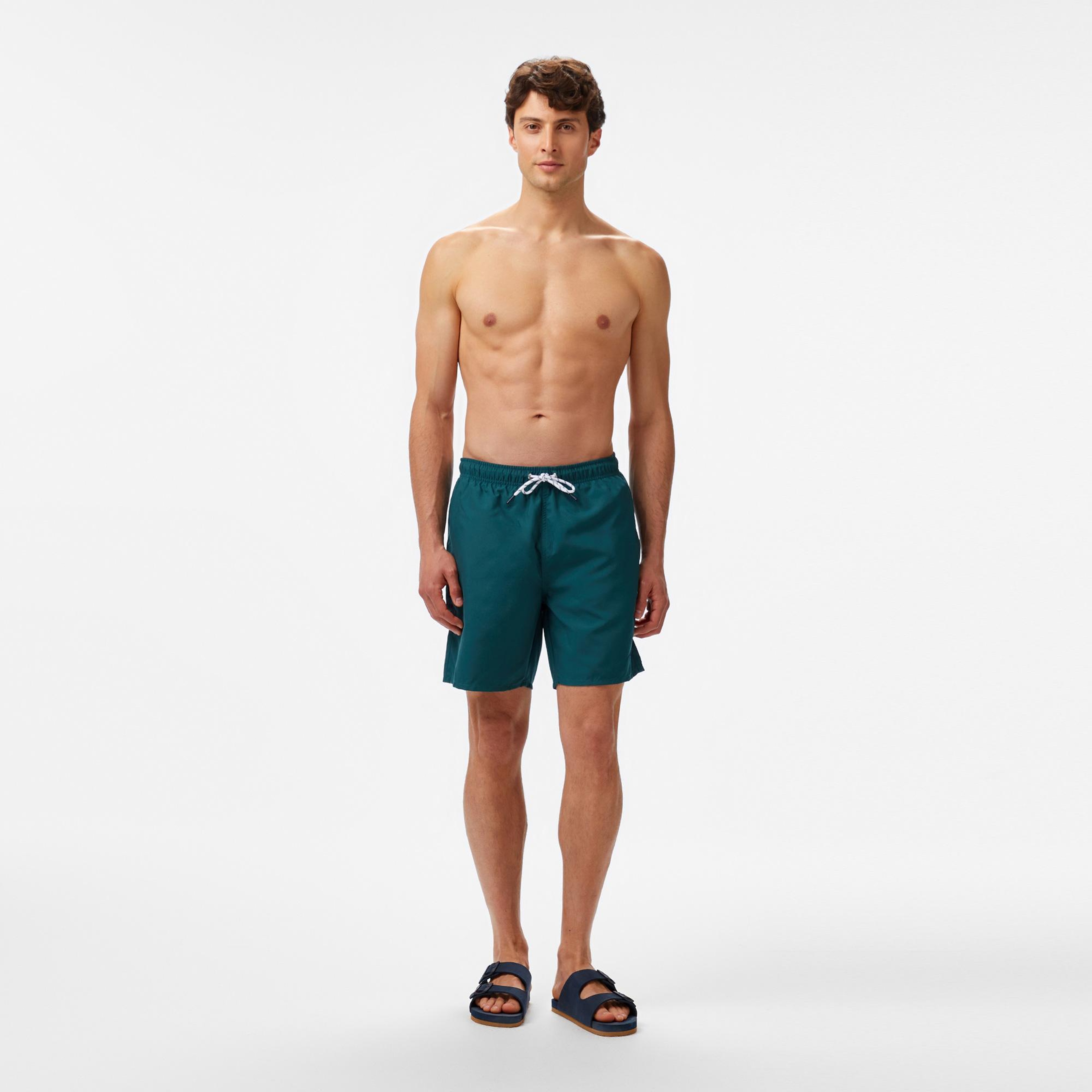 Nautica Erkek Yeşil Regular Fit Deniz Şortu