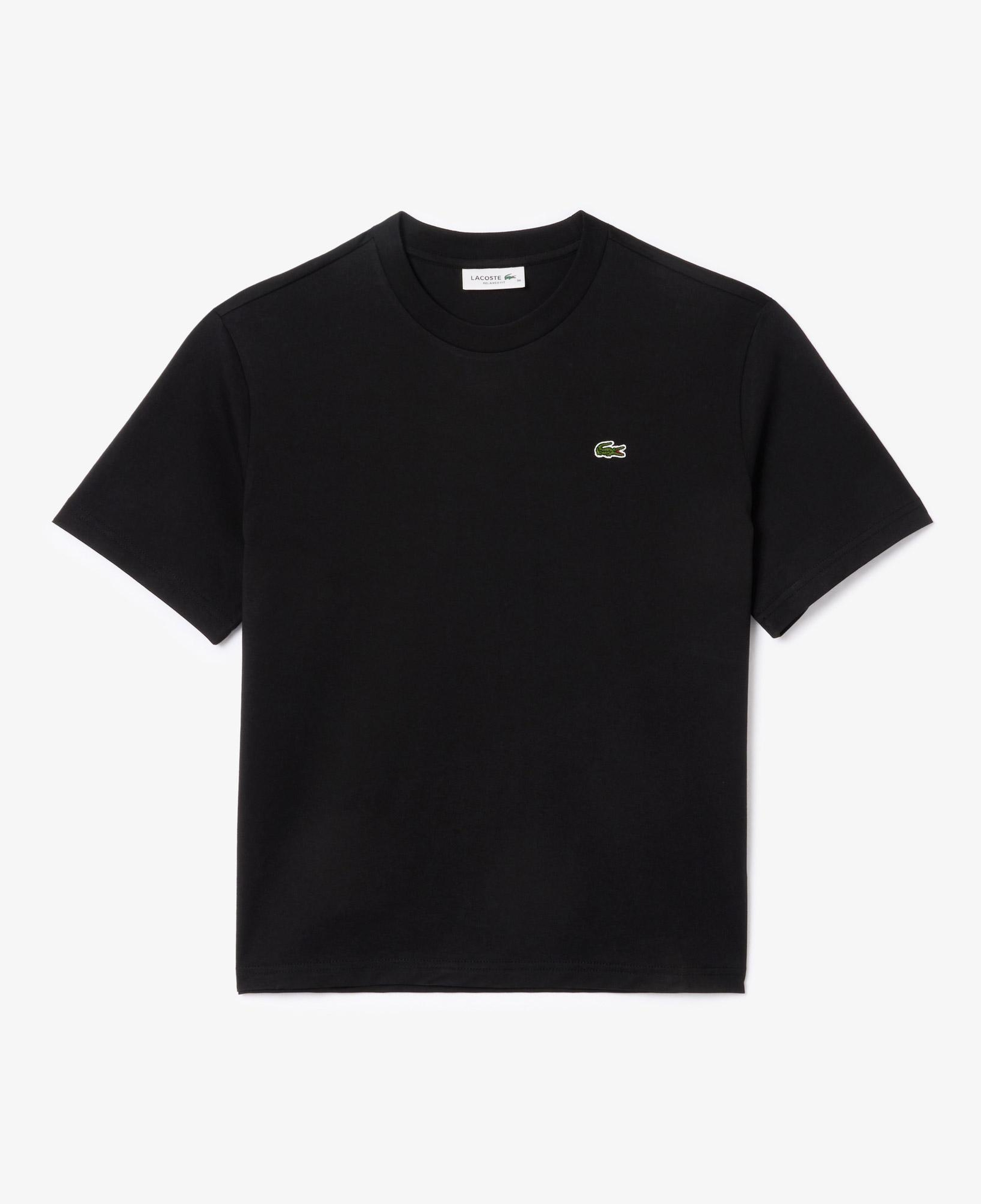 Lacoste Kadın Relaxed Fit Bisiklet Yaka Siyah T-Shirt
