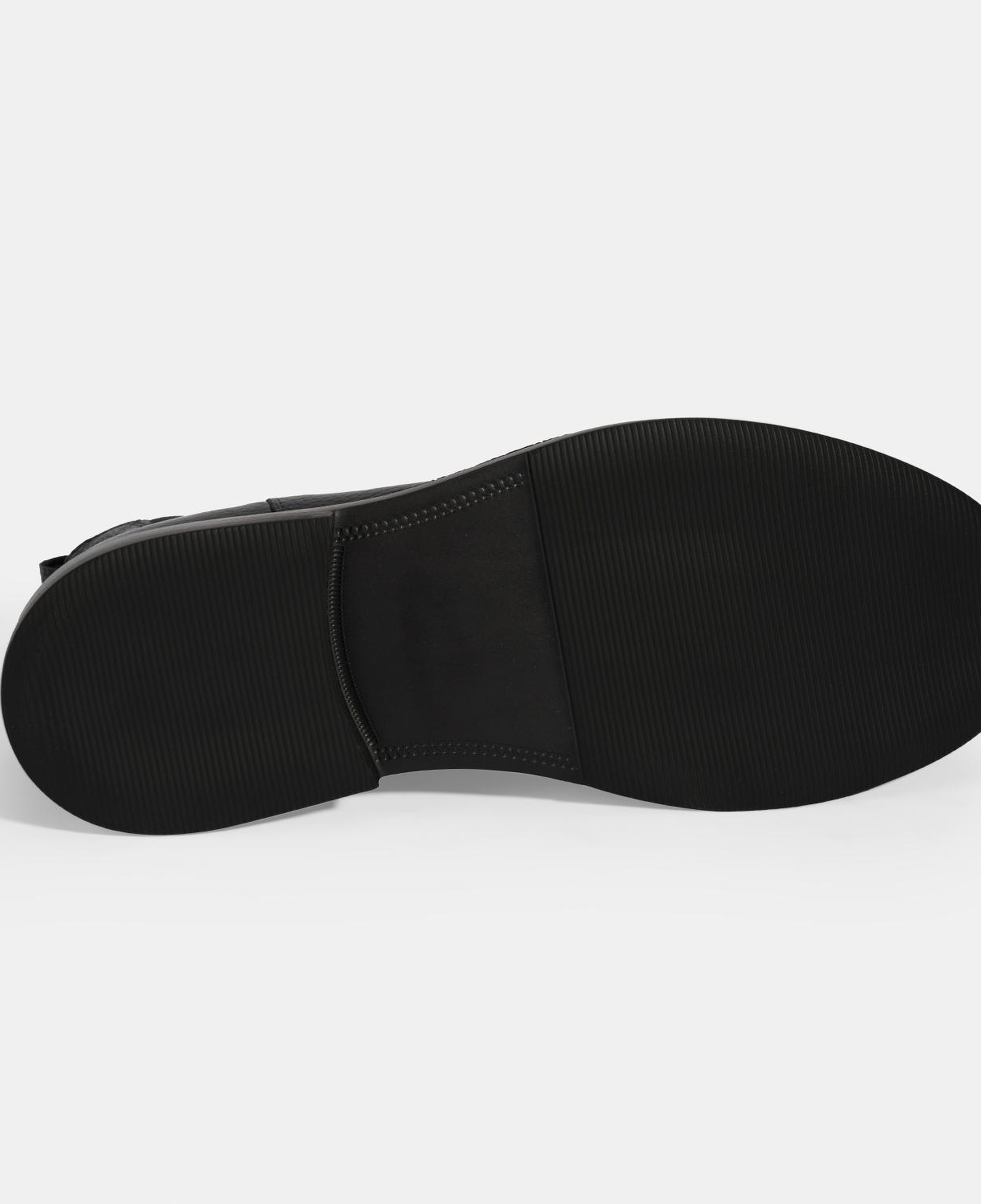 Erkek Siyah Lastikli Deri Bot