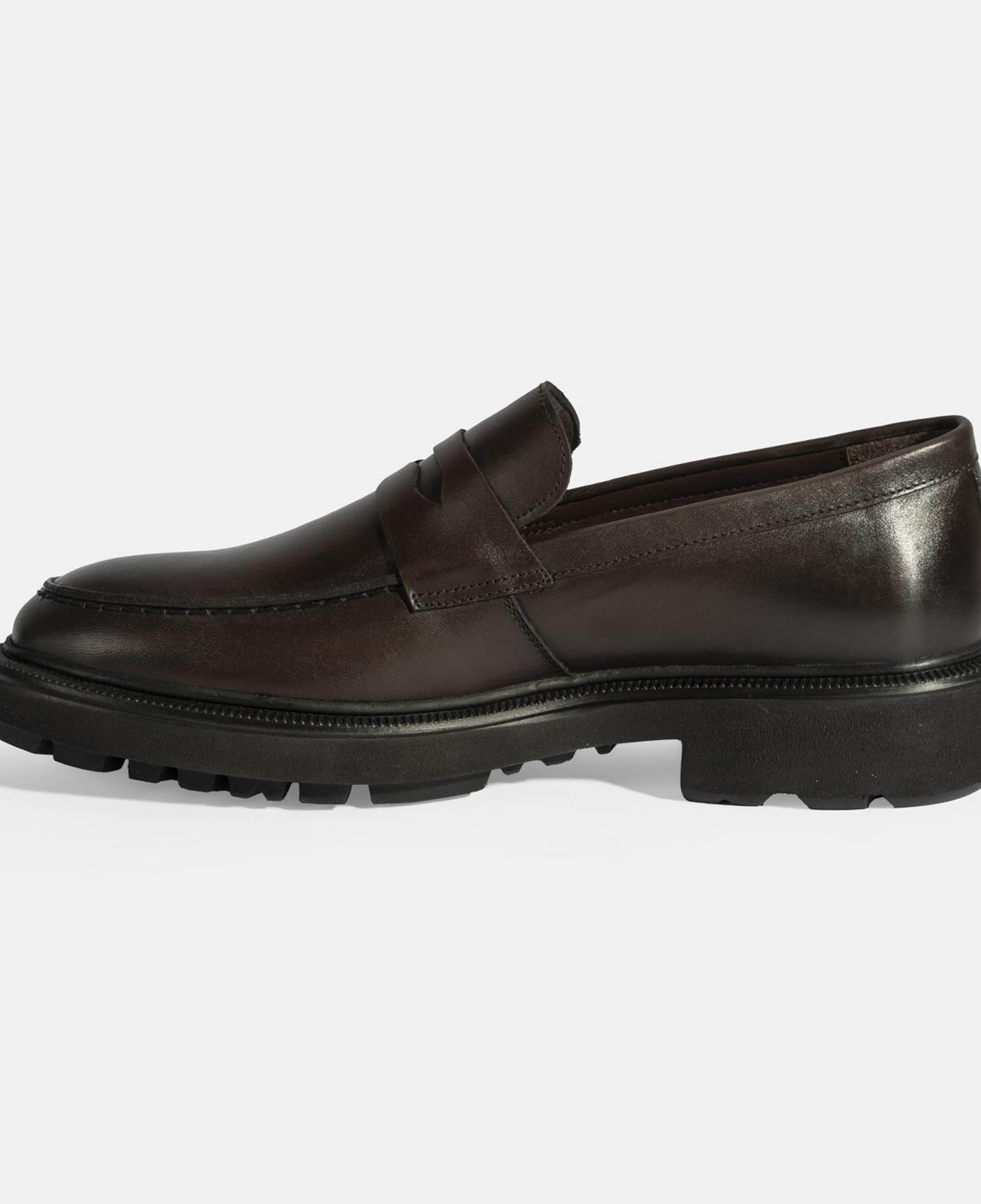 Erkek Kahve Deri Loafer