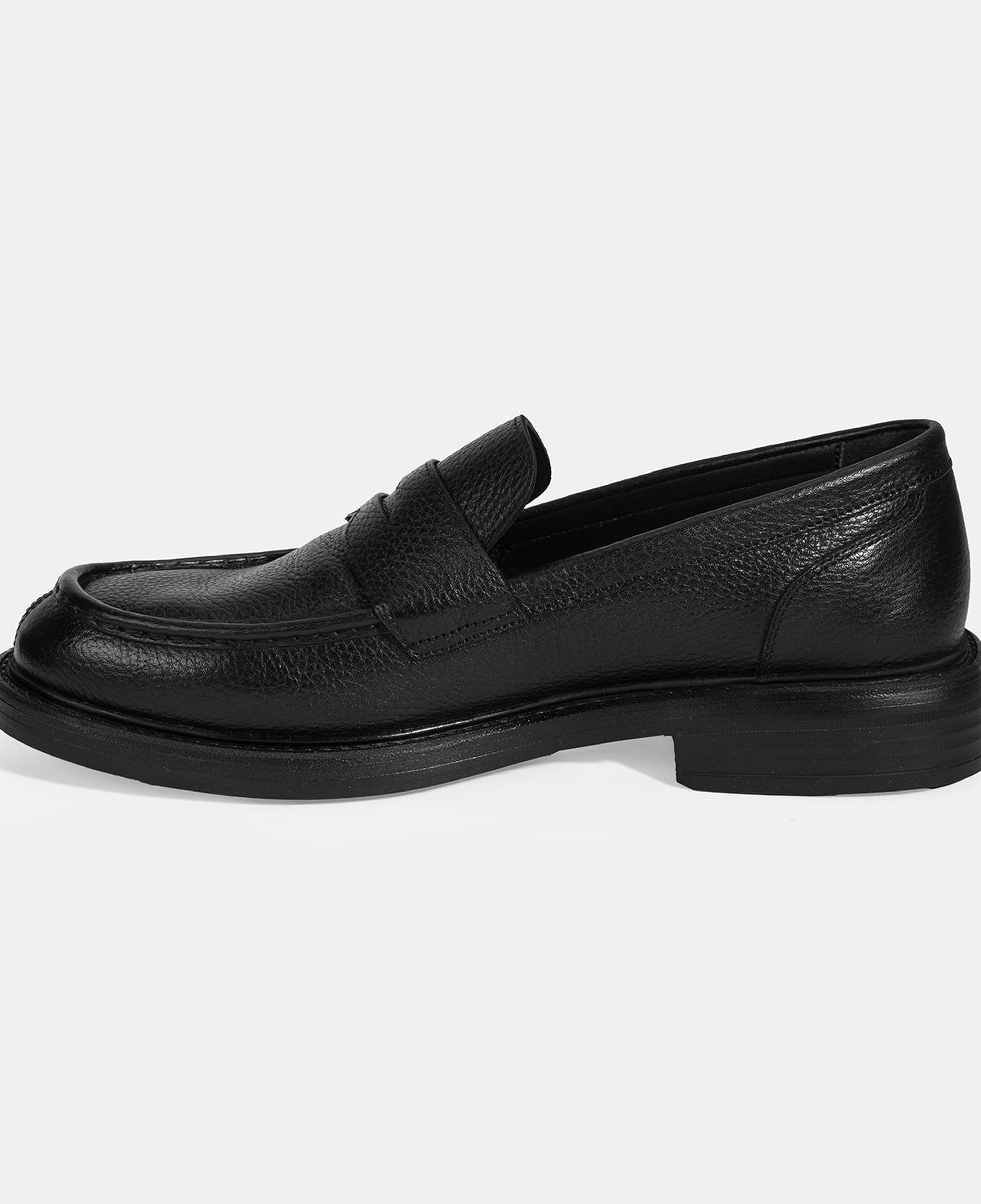 Erkek Siyah Deri Loafer