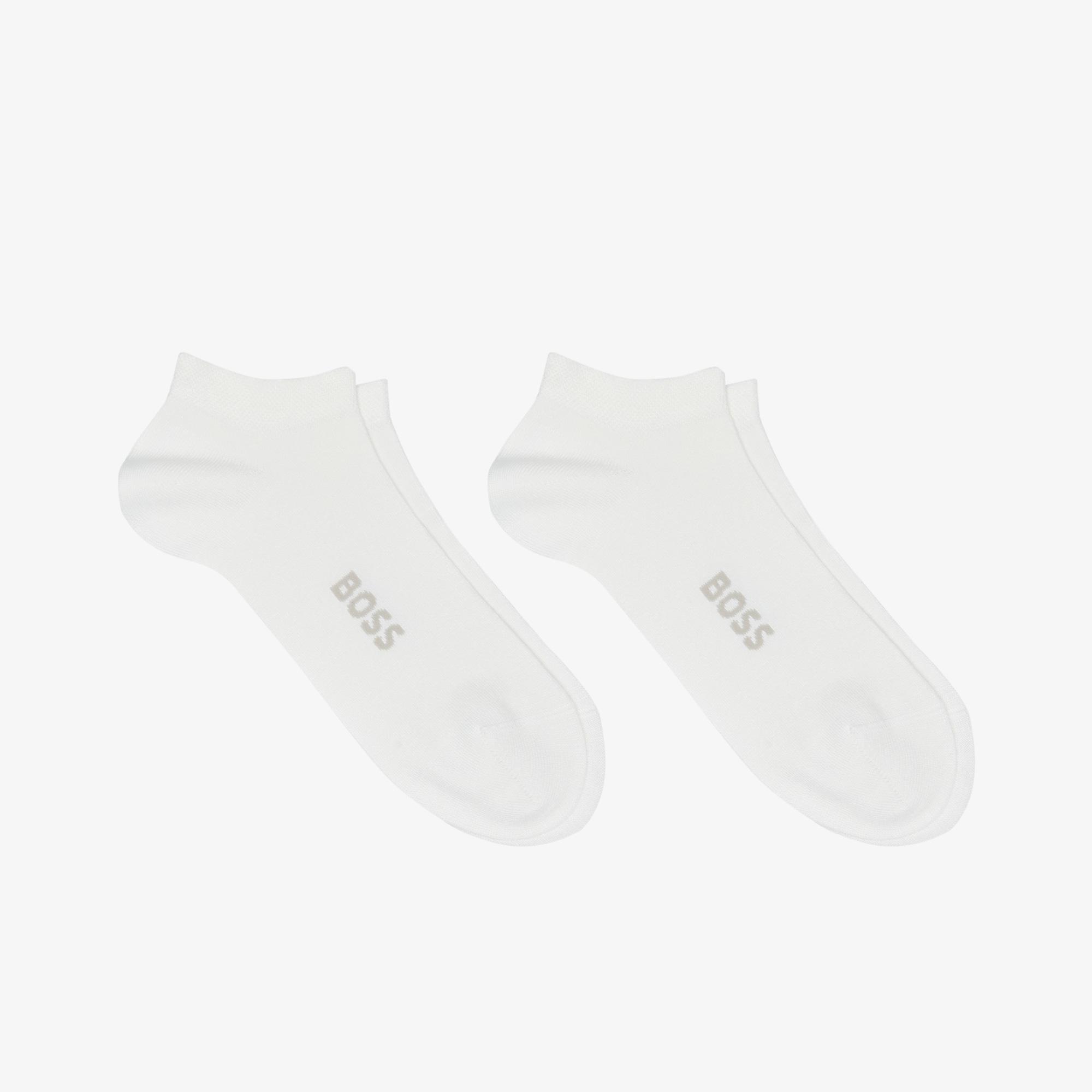 Boss 2'li Logo Bamboo Erkek Beyaz Çorap