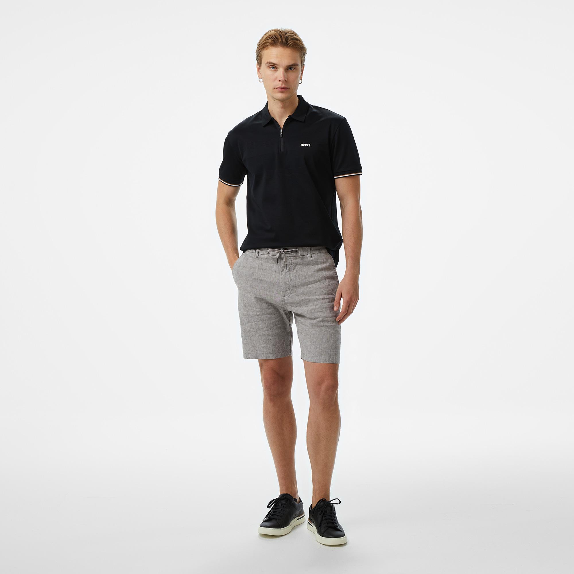 Boss Philix Pima Erkek Siyah Polo