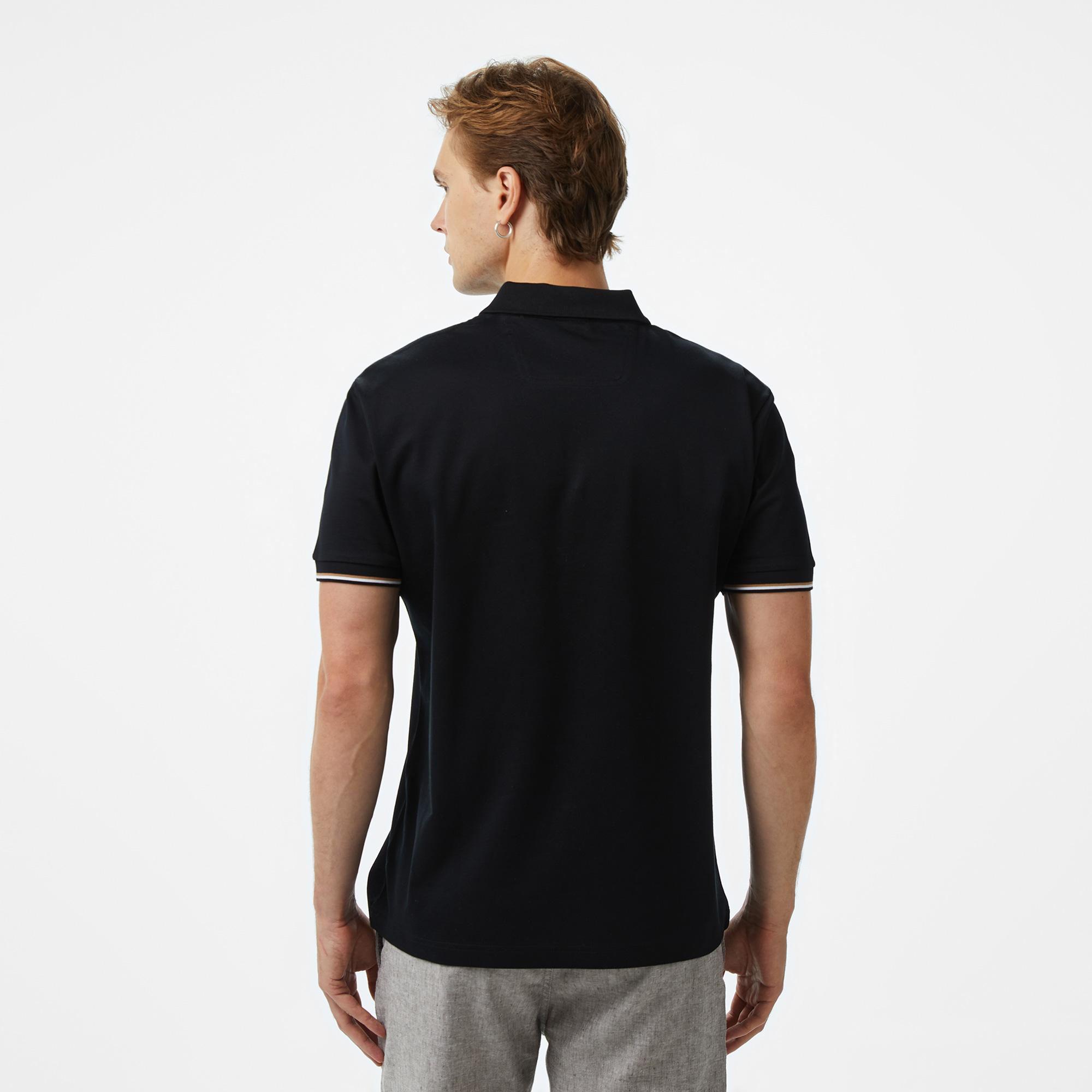 Boss Philix Pima Erkek Siyah Polo