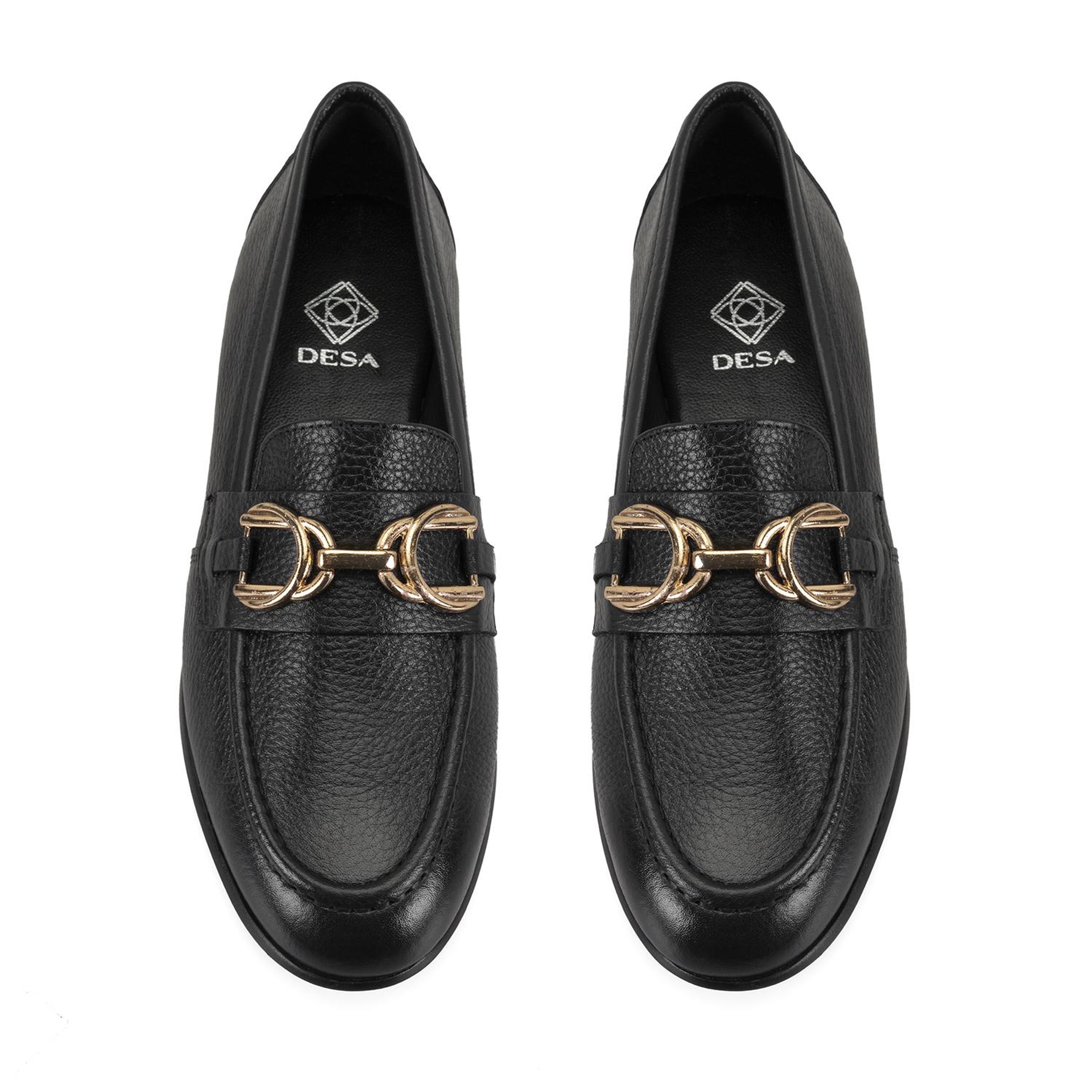 Kadın Siyah Günlük Deri Ayakkabı