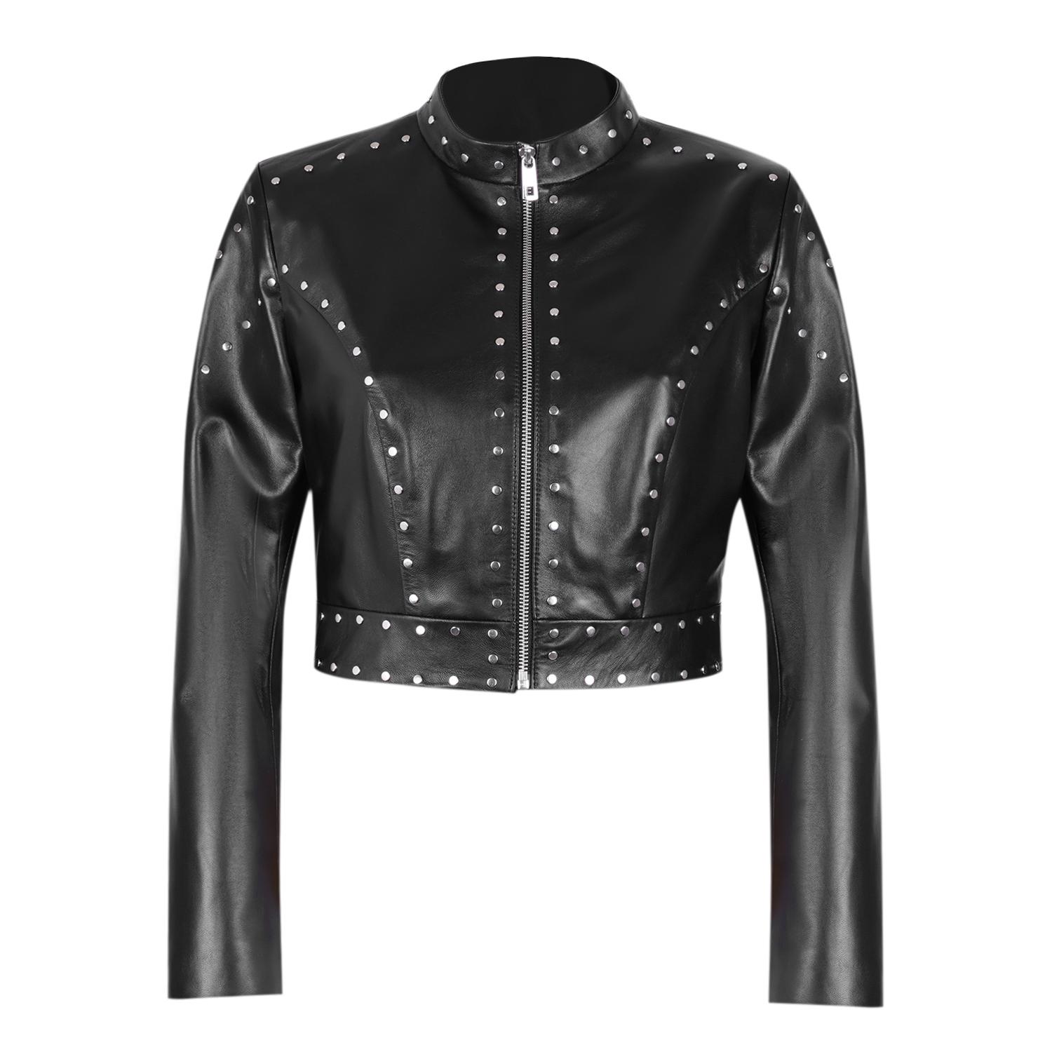 Ady Siyah Kadın Deri Ceket