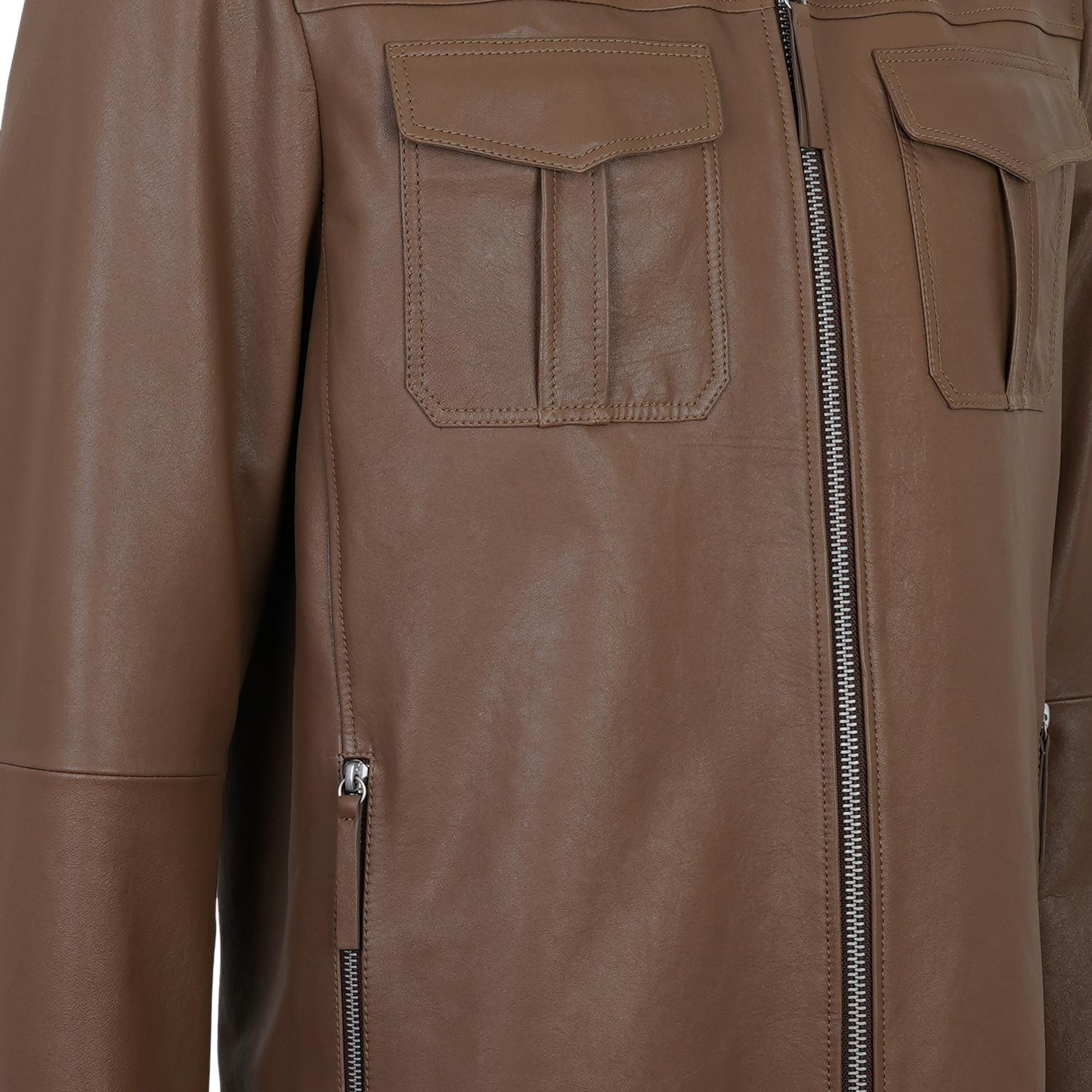 Carlino Kahve Erkek Deri Mont