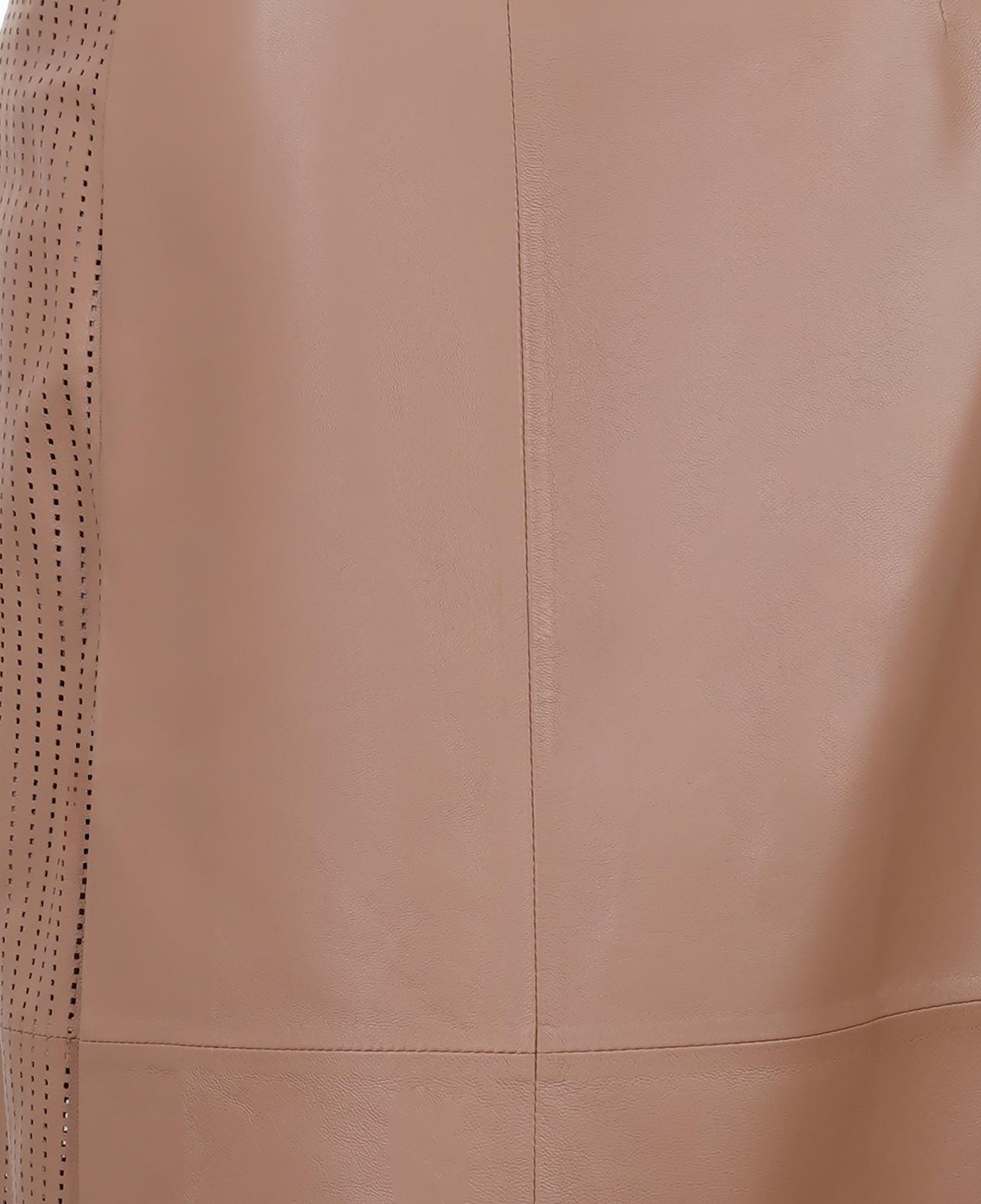 Aldene Kahve Kadın Uzun Deri Etek