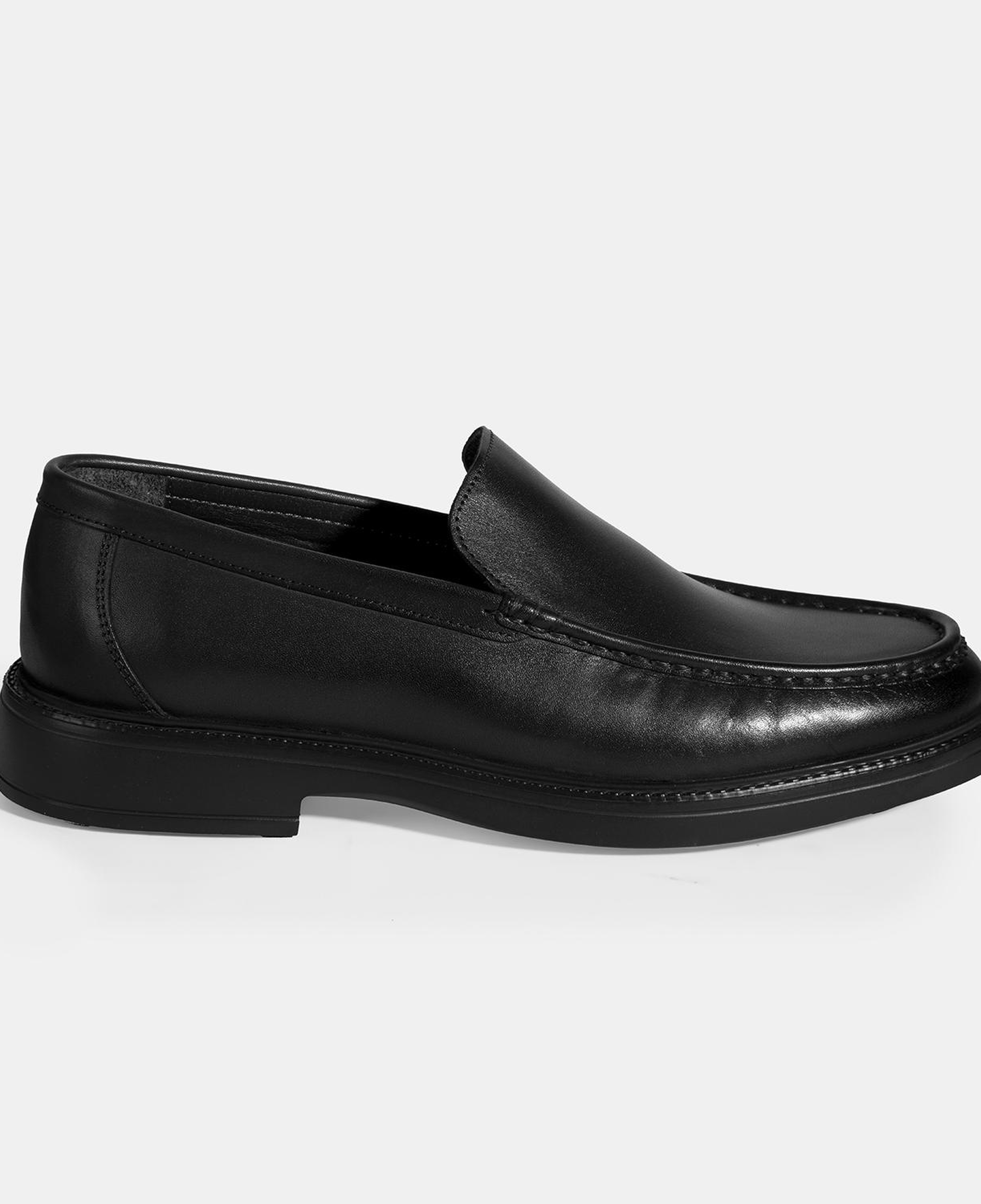 Erkek Siyah Deri Loafer