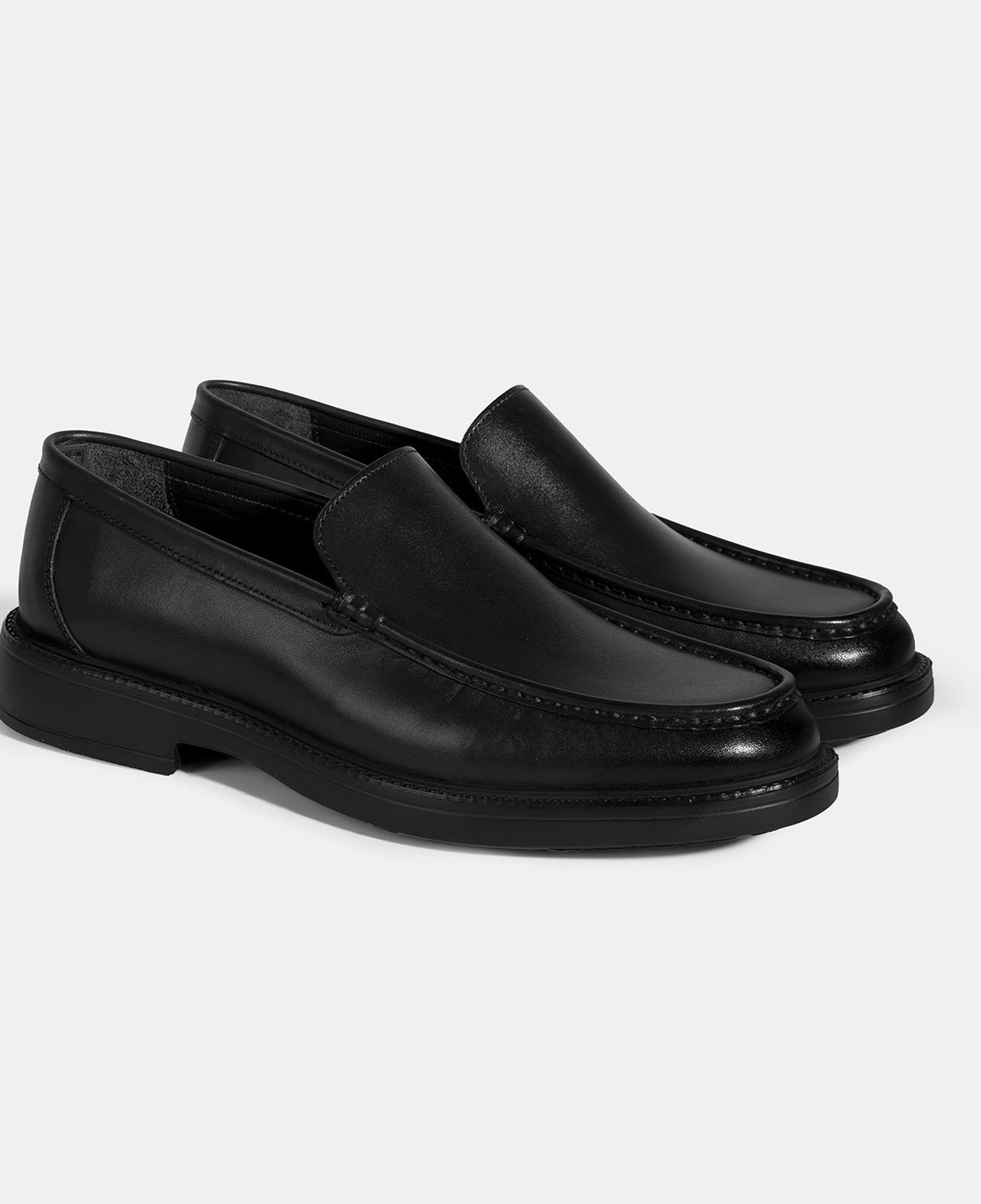 Erkek Siyah Deri Loafer