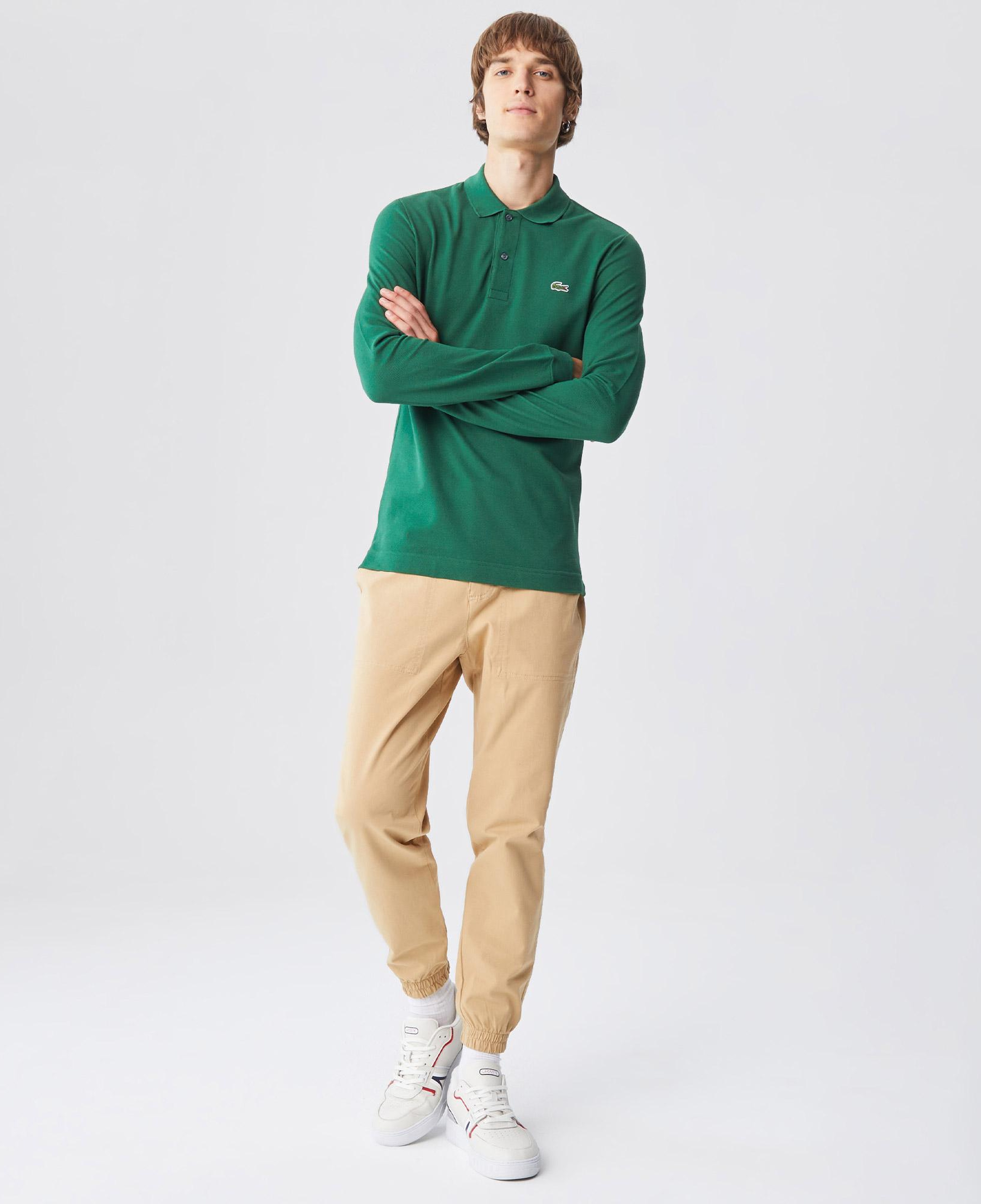 Lacoste L.12.12 Erkek Slim Fit Uzun Kollu Yeşil Polo