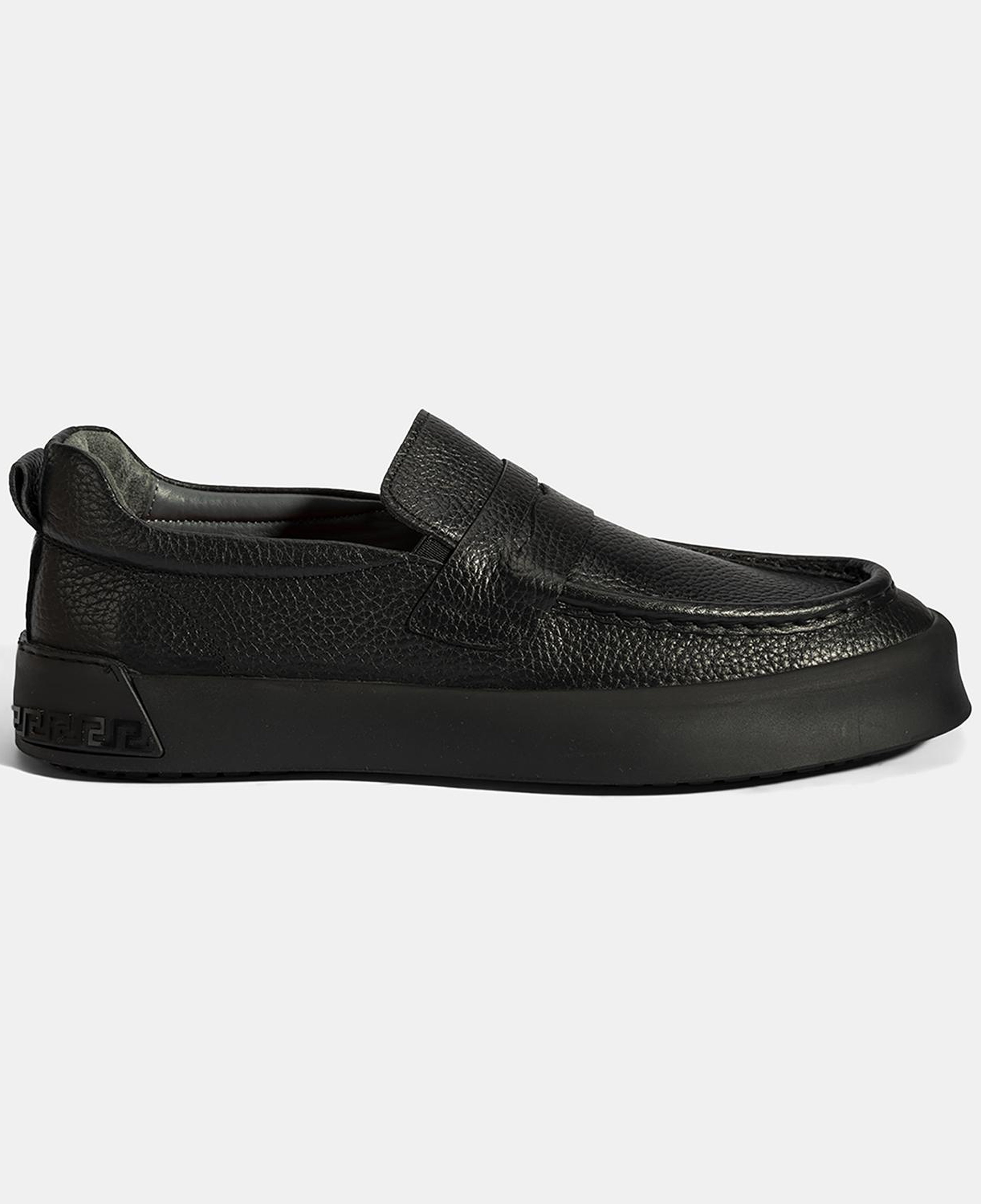 Erkek Siyah Deri Loafer