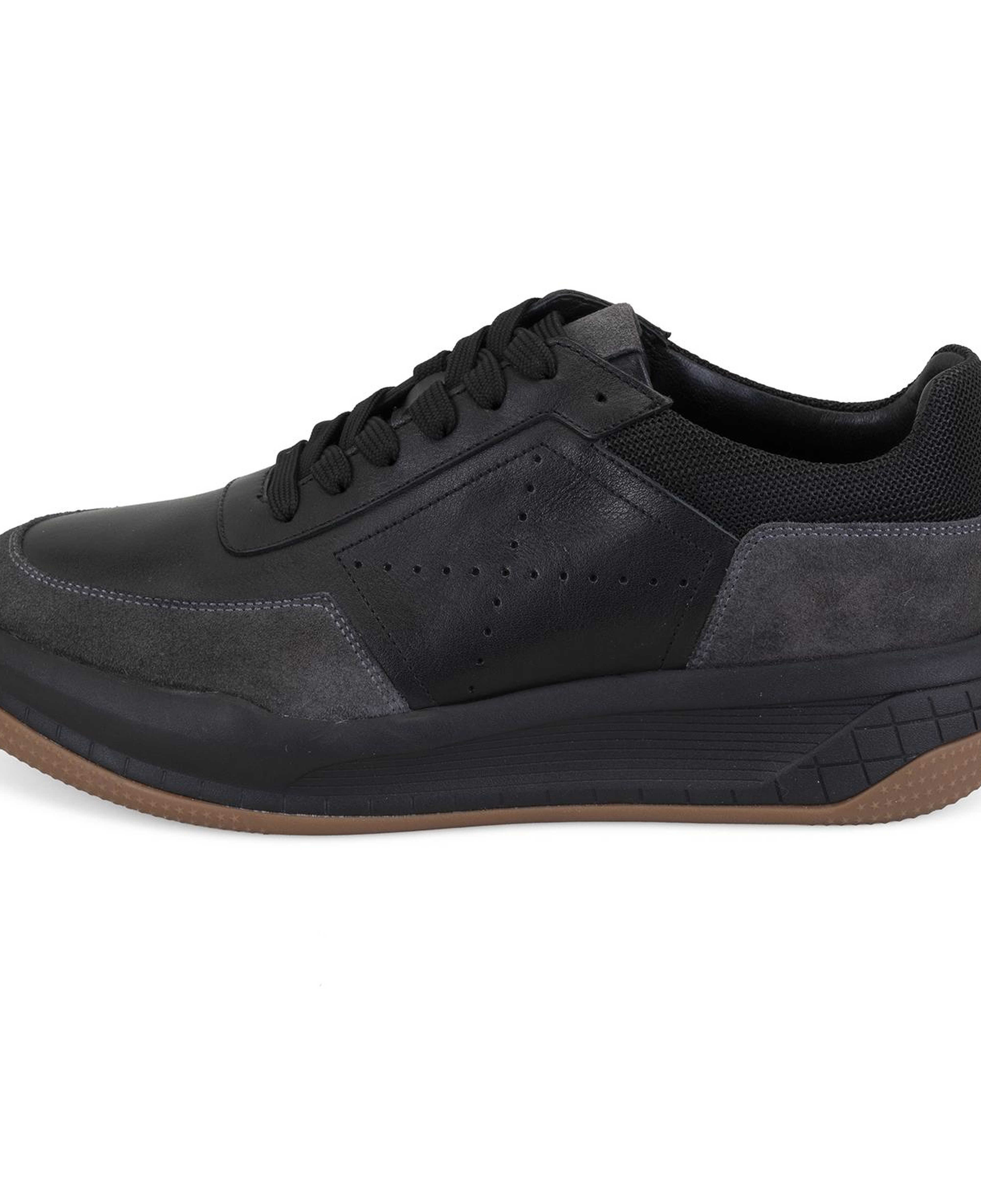 Odella Siyah Erkek Deri Spor Ayakkabı