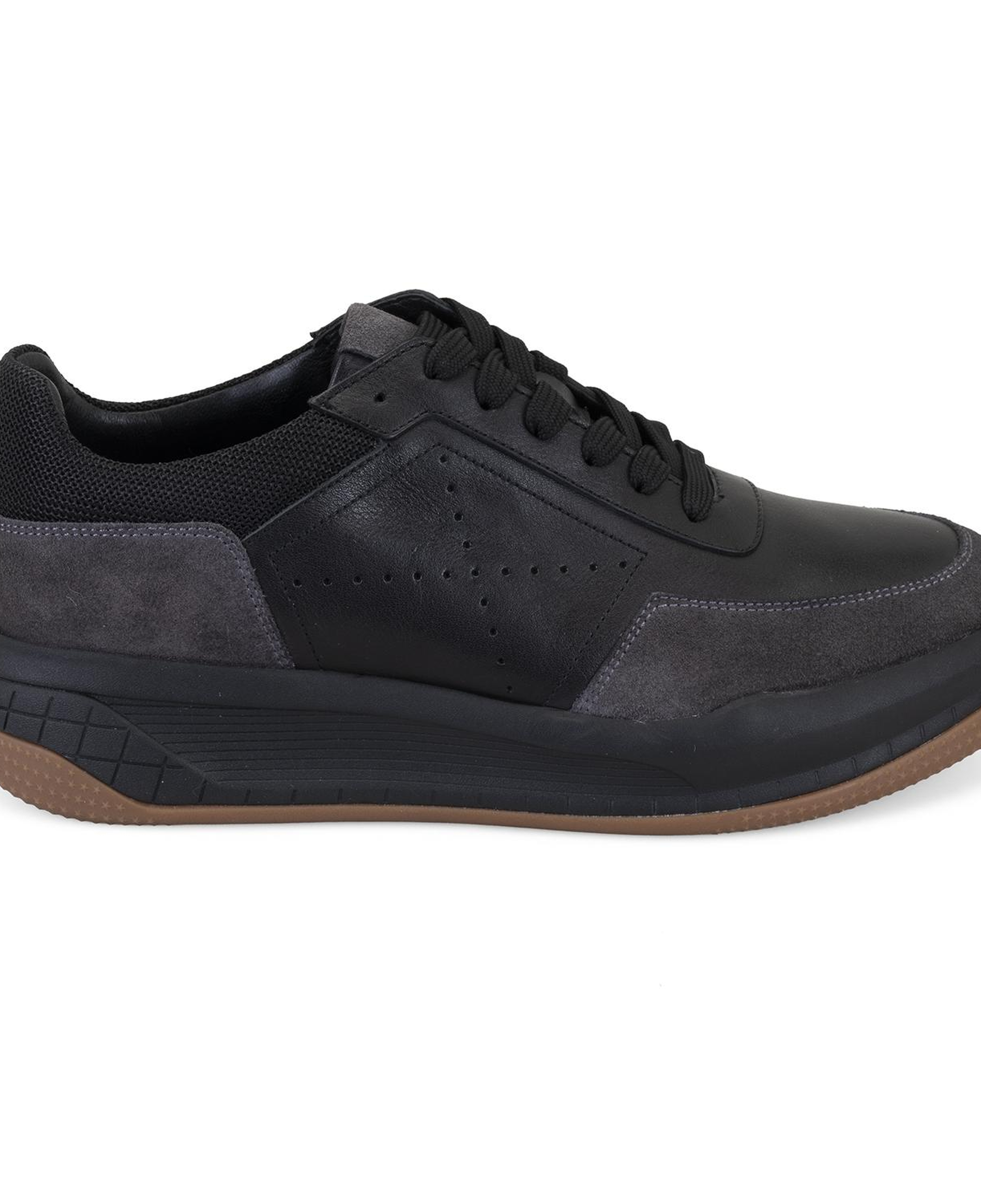 Odella Siyah Erkek Deri Spor Ayakkabı