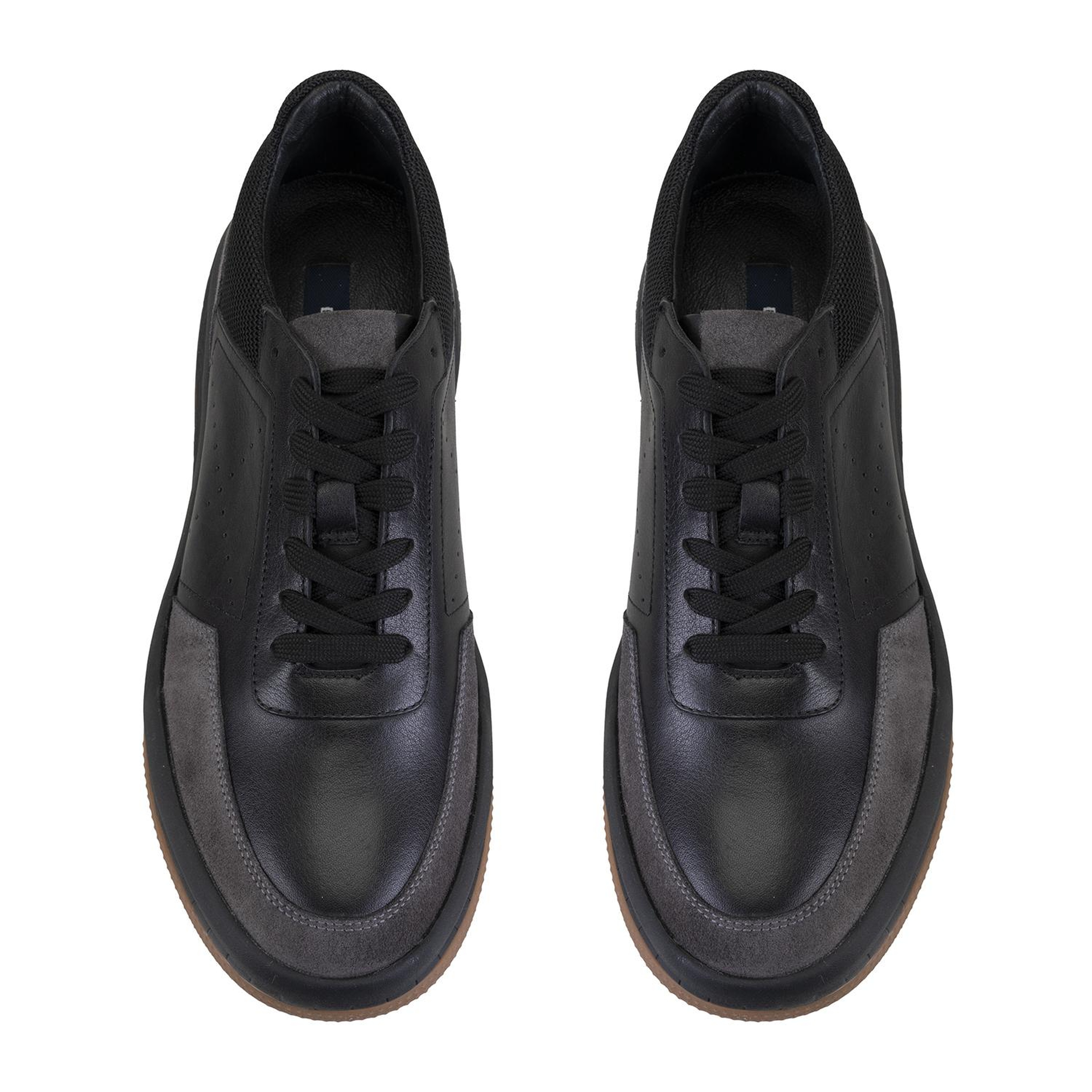 Odella Siyah Erkek Deri Spor Ayakkabı