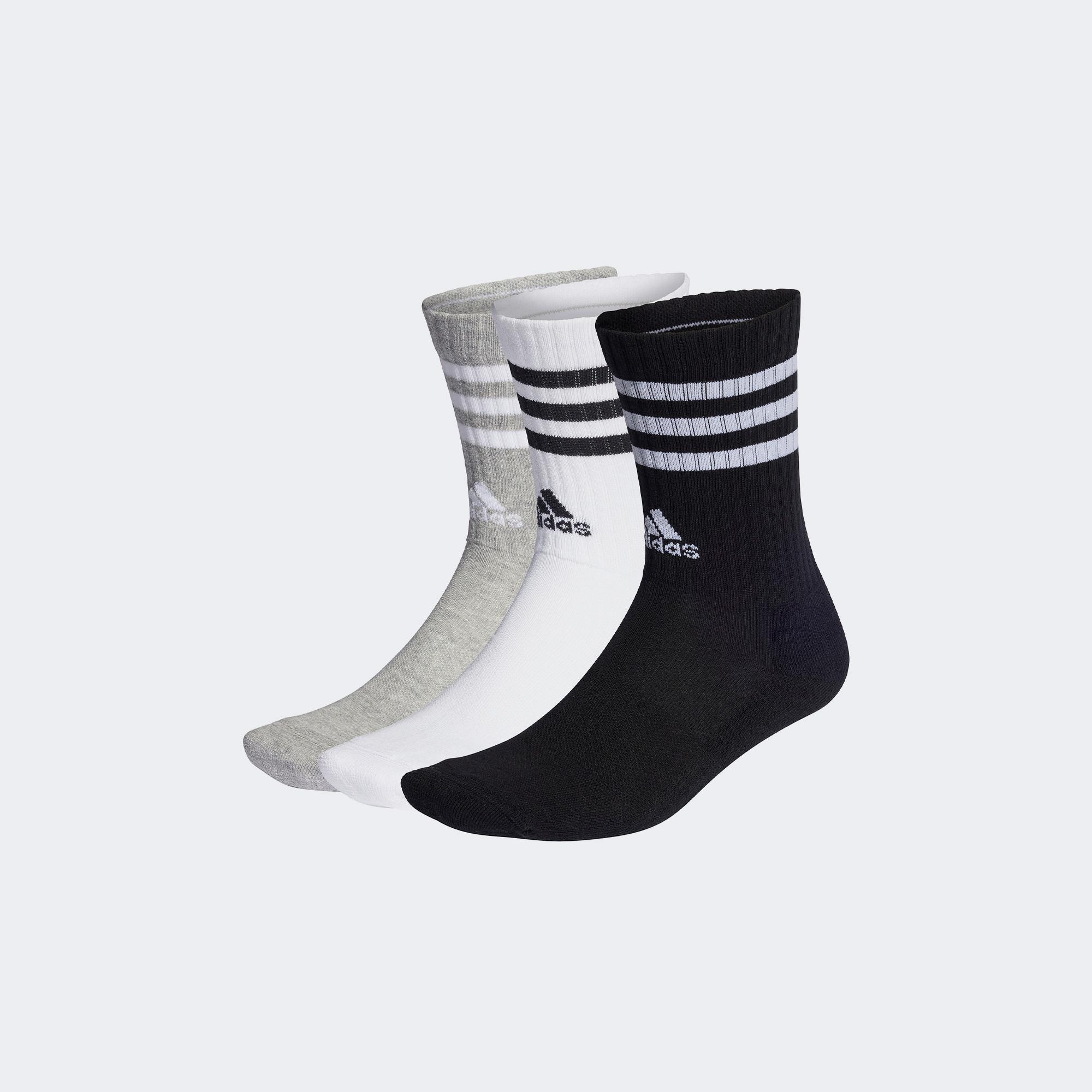 adidas 3' lü-Stripes Bilekli Unisex Renkli Çorap