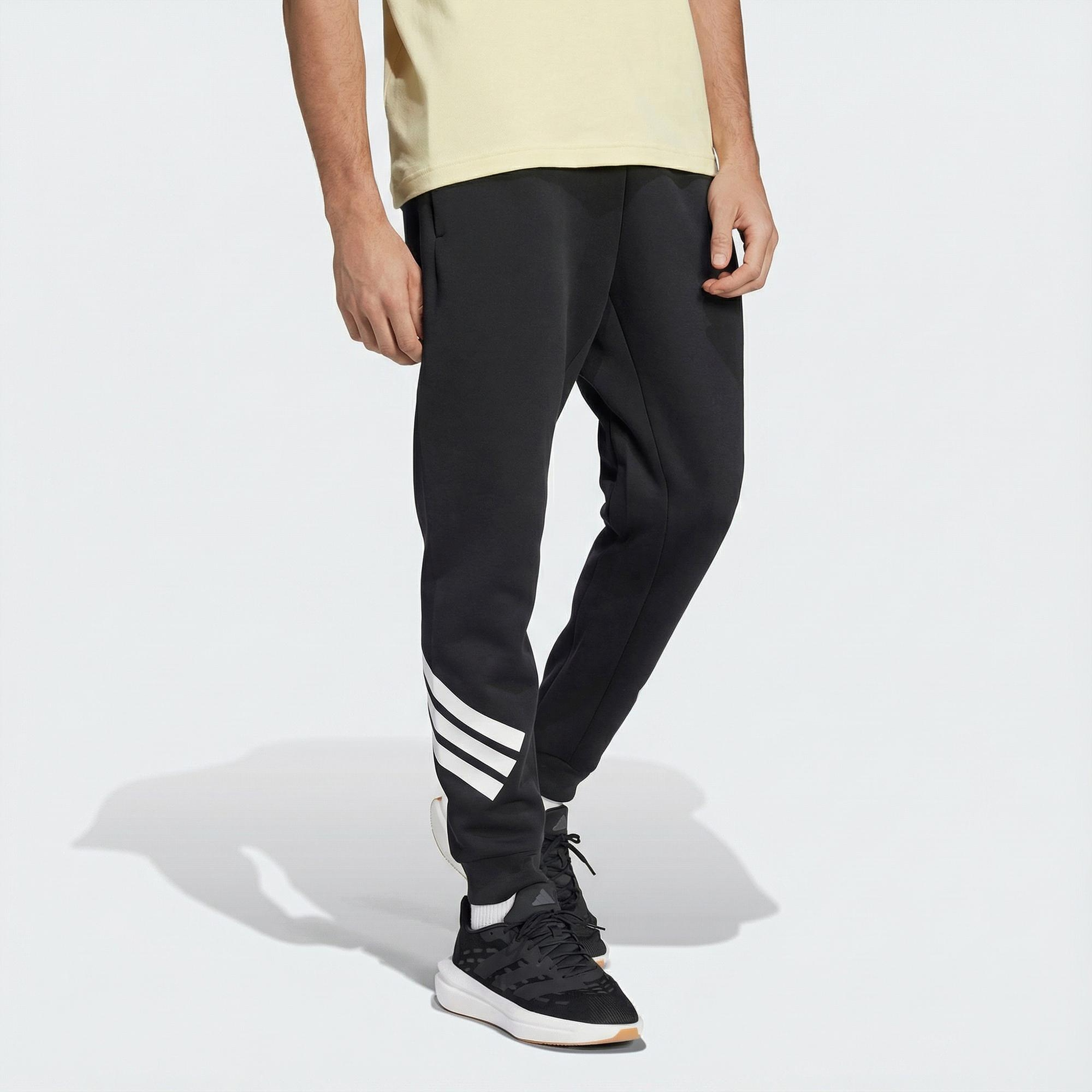 adidas Future Icon 3-Stripes Erkek Siyah Eşofman Altı