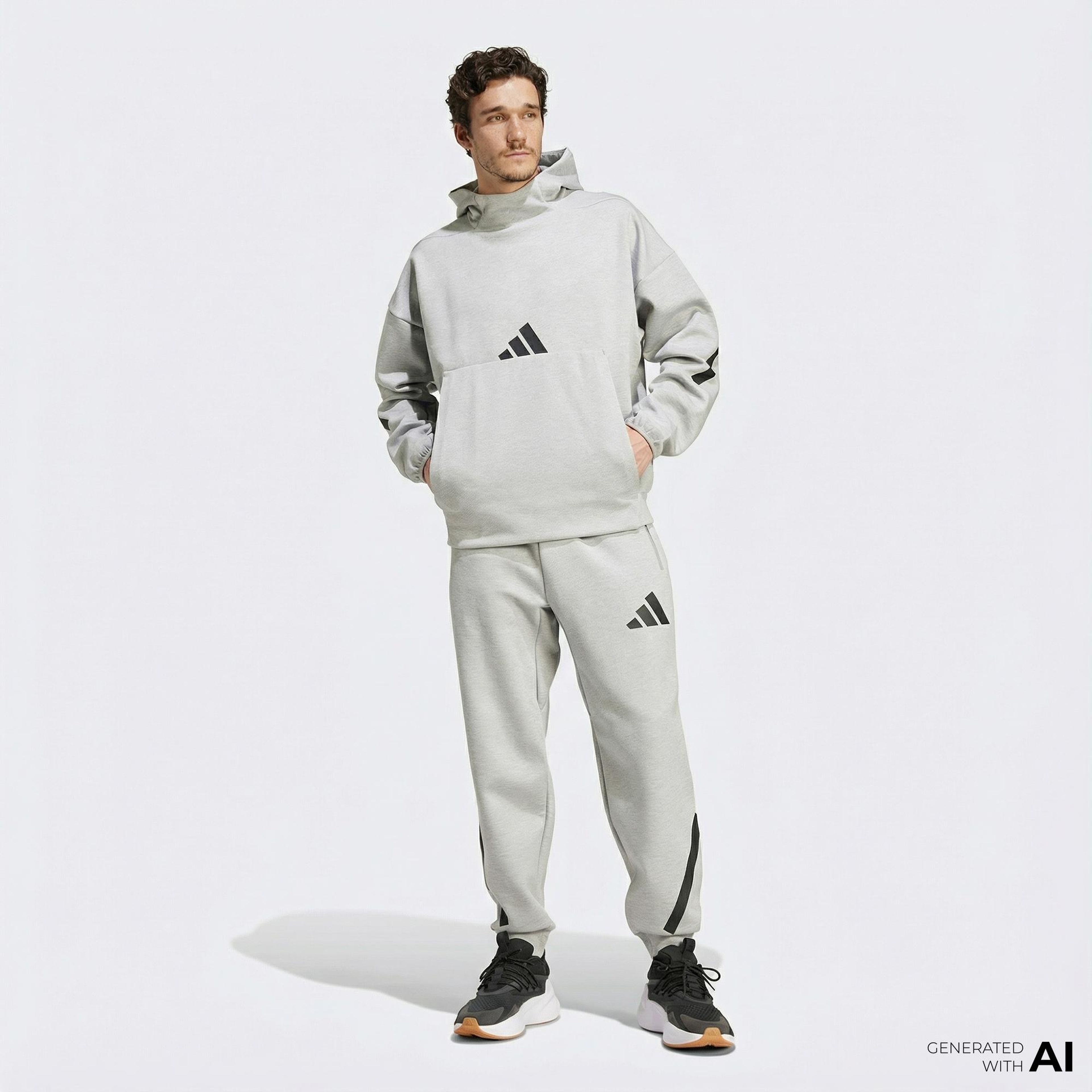 adidas Z.N.E. Erkek Gri Eşofman Altı