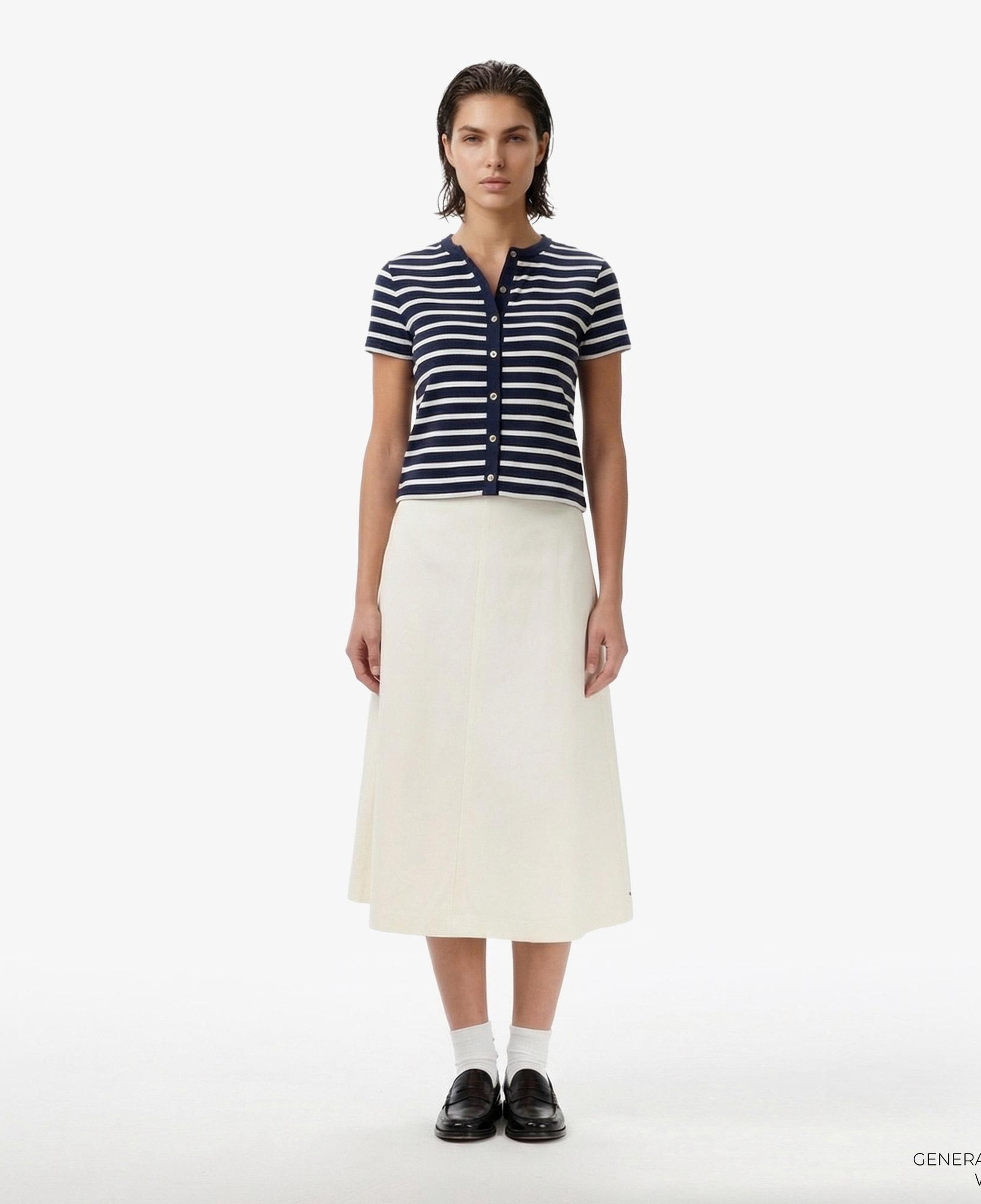 Tommy Hilfiger Gold Button Kadın Bej Etek