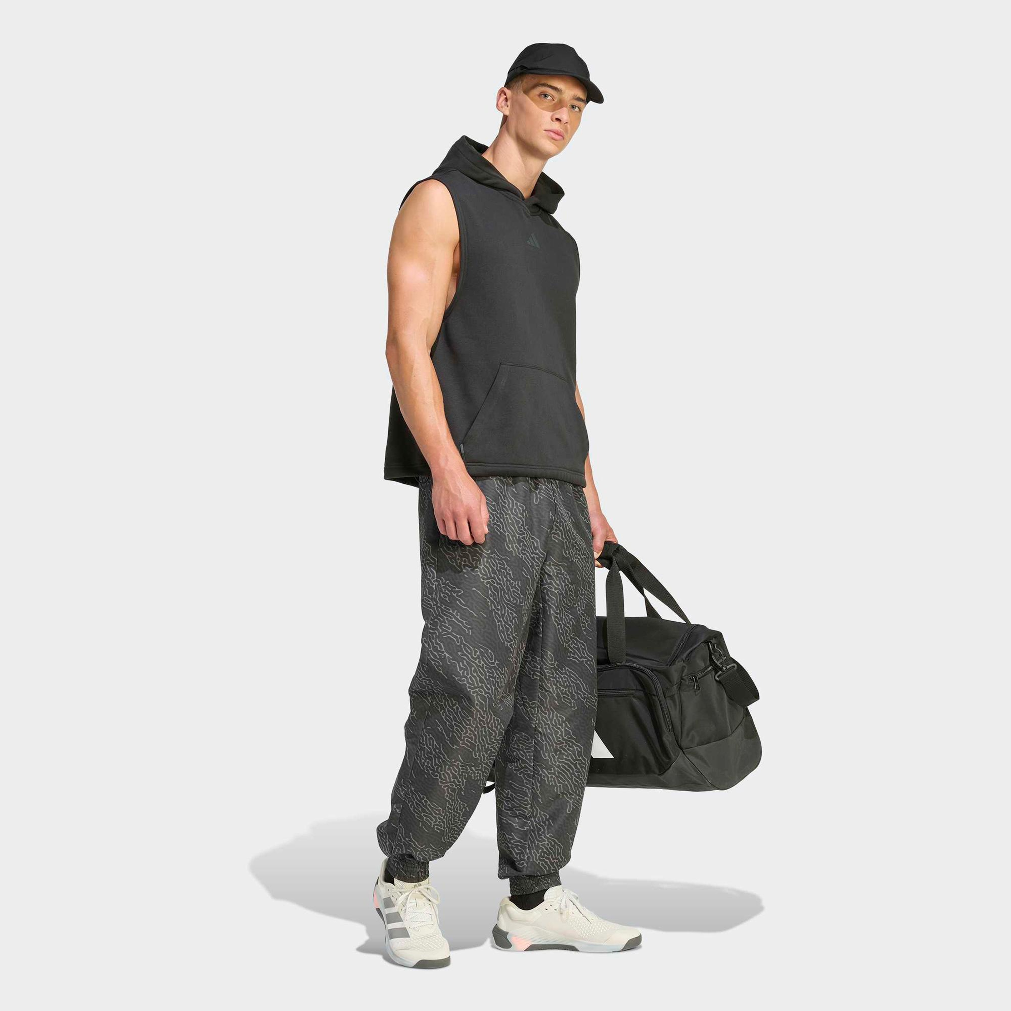 adidas Power Workout Erkek Gri Eşofman Altı