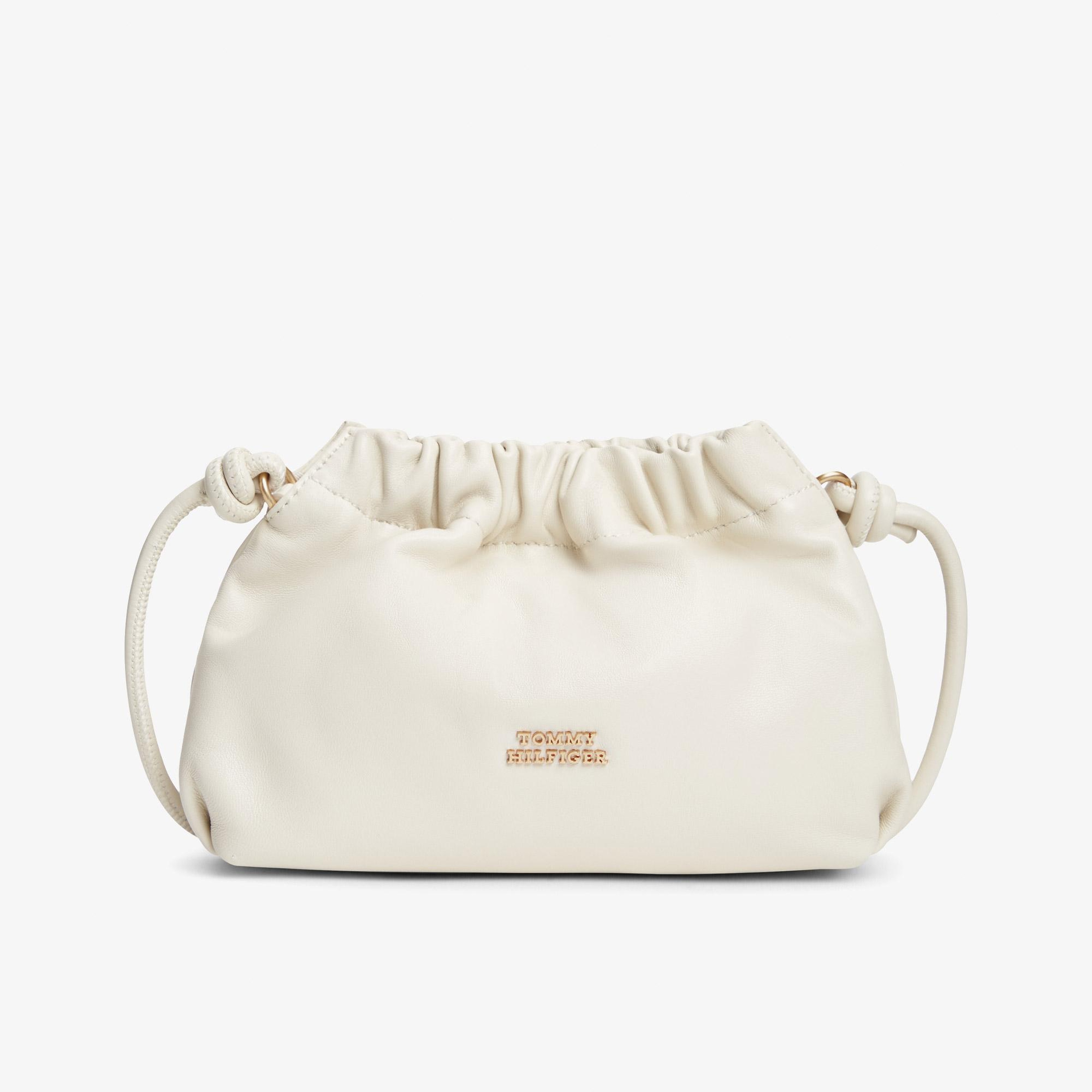 Tommy Hilfiger Soft Leather Kadın Bej Çapraz Çanta