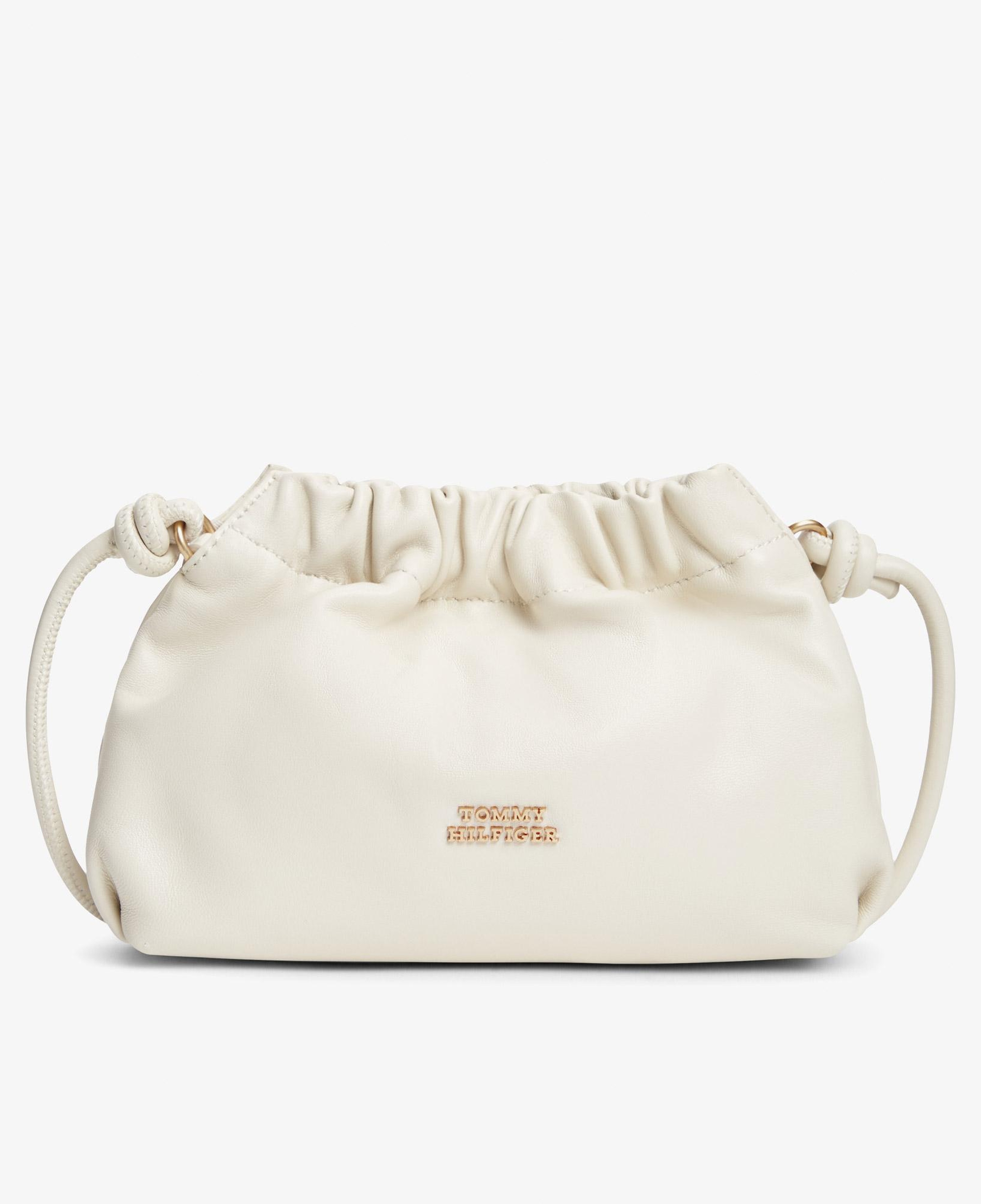 Tommy Hilfiger Soft Leather Kadın Bej Çapraz Çanta