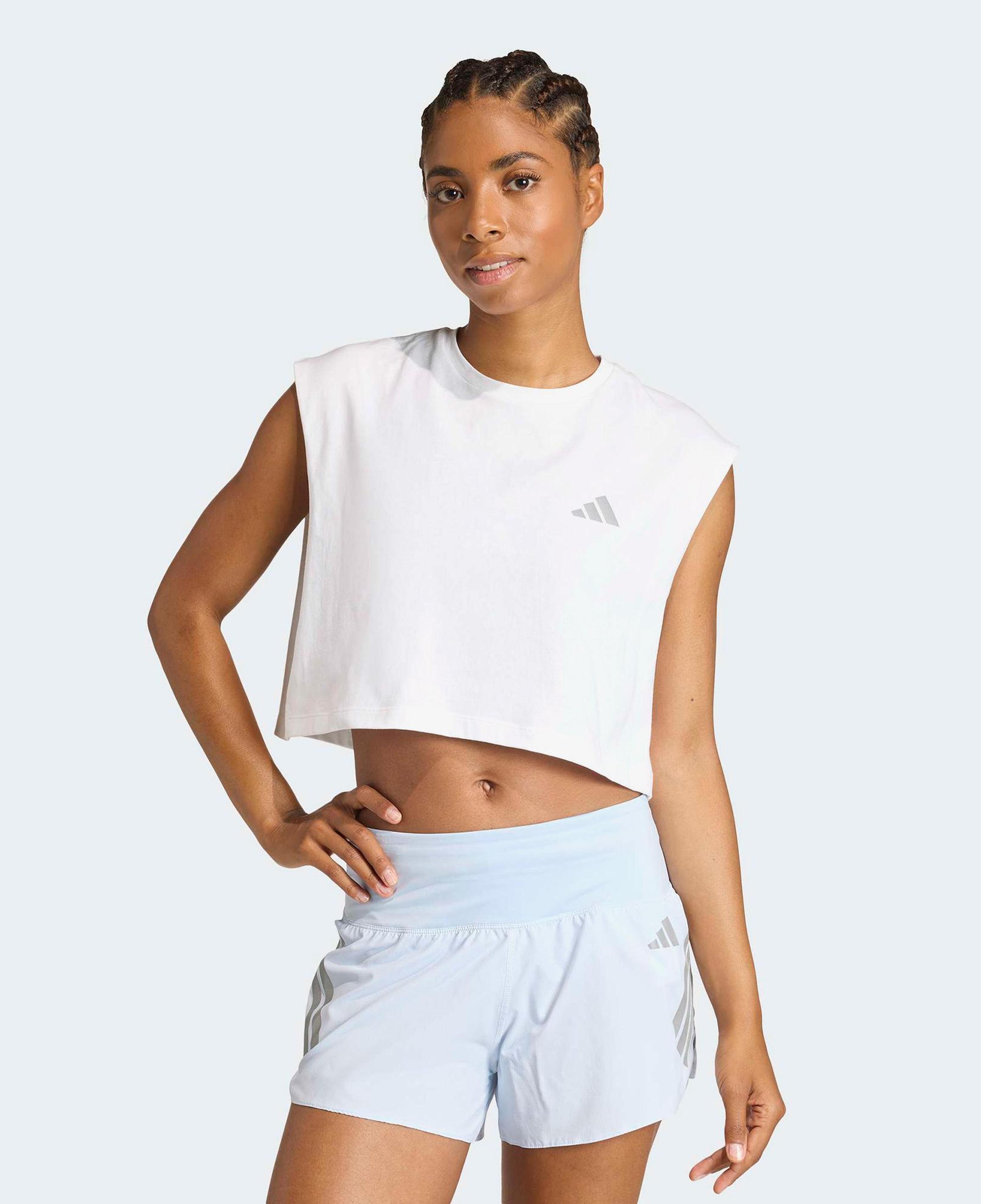 adidas Adi365 Running Essentials Kadın Beyaz Crop T-Shirt
