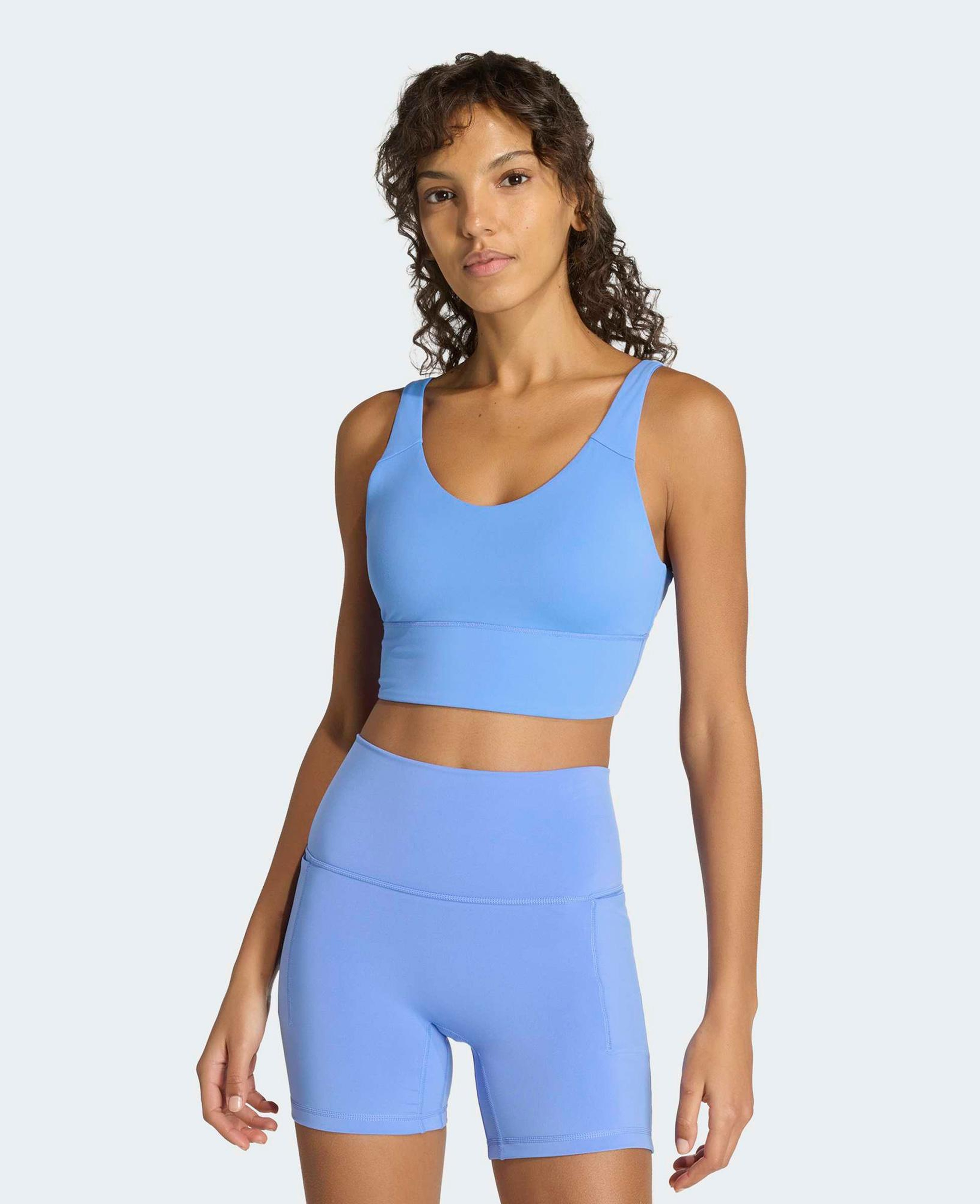 adidas 3-Stripes Studio All Me Kadın Mavi Bra