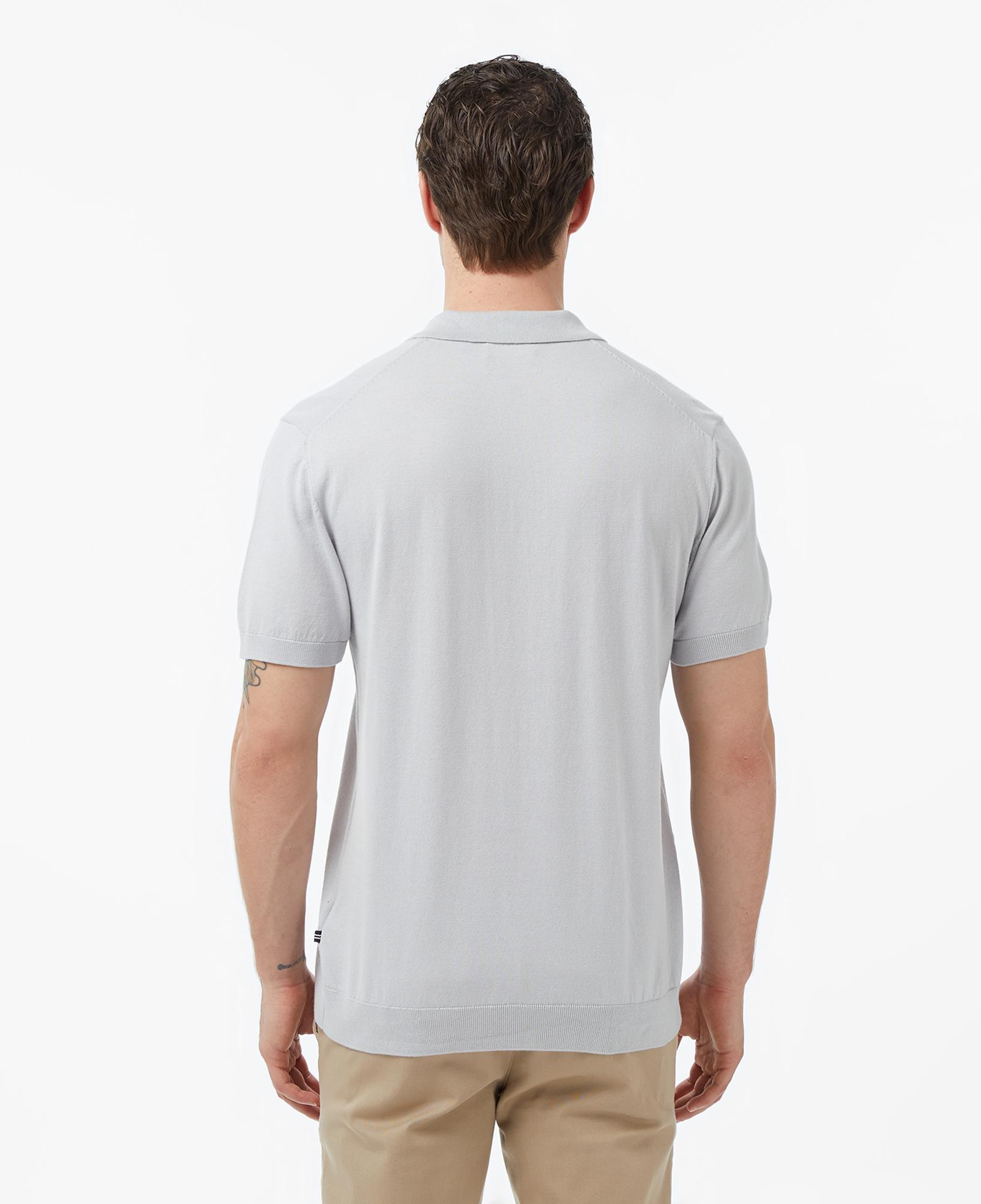 Nautica Erkek Gri Regular Fit Kısa Kollu Triko