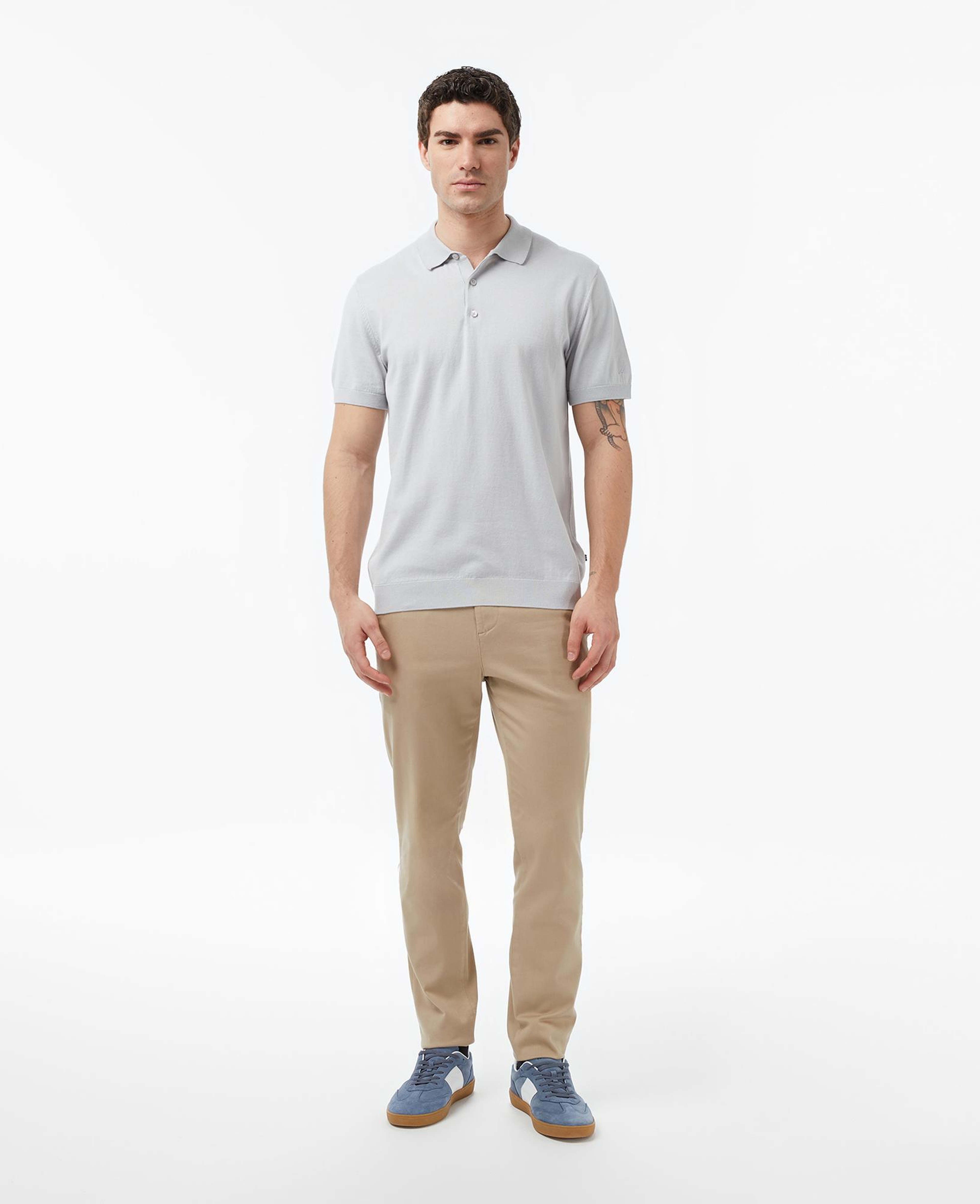Nautica Erkek Gri Regular Fit Kısa Kollu Triko