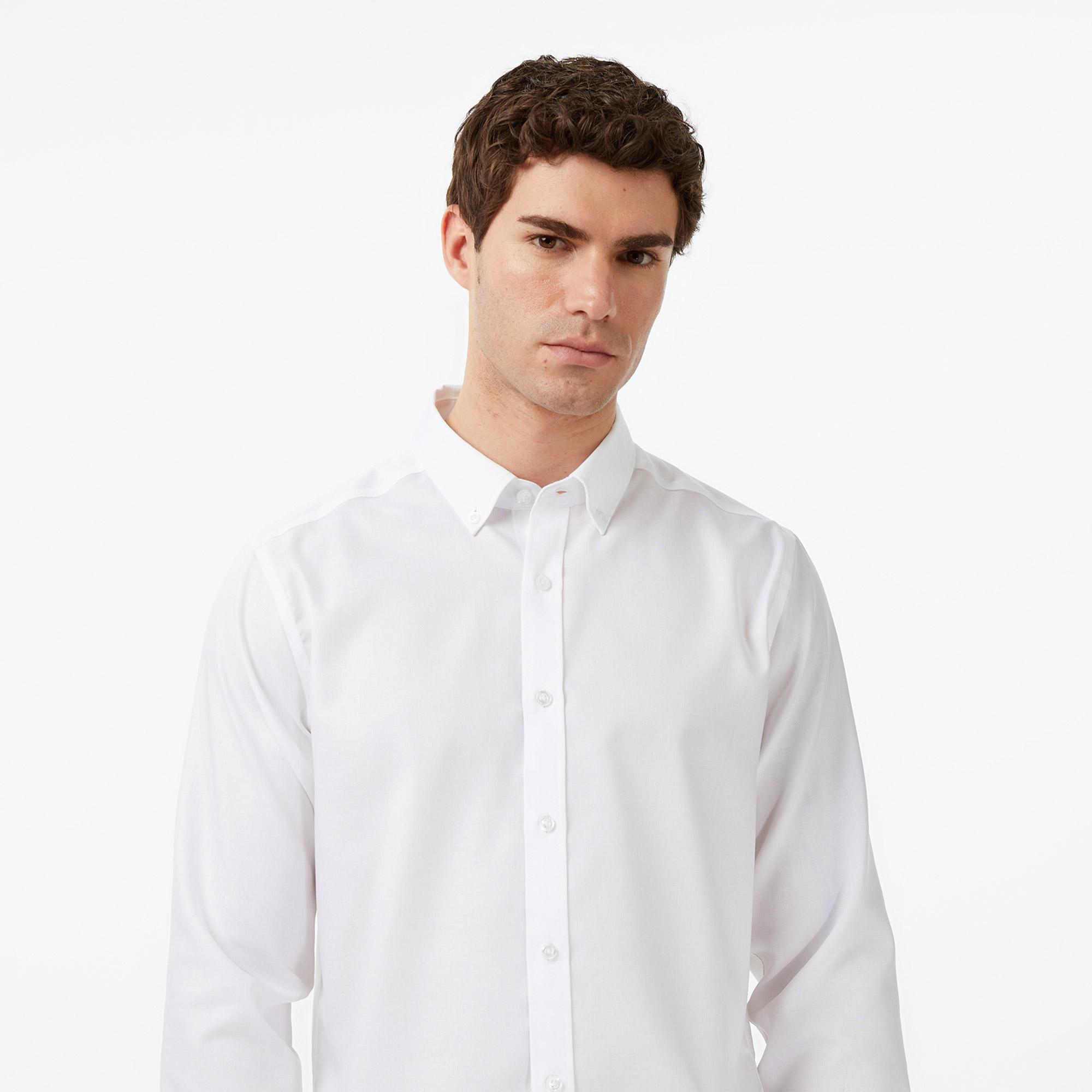 Nautica Erkek Beyaz Slim Fit Gömlek