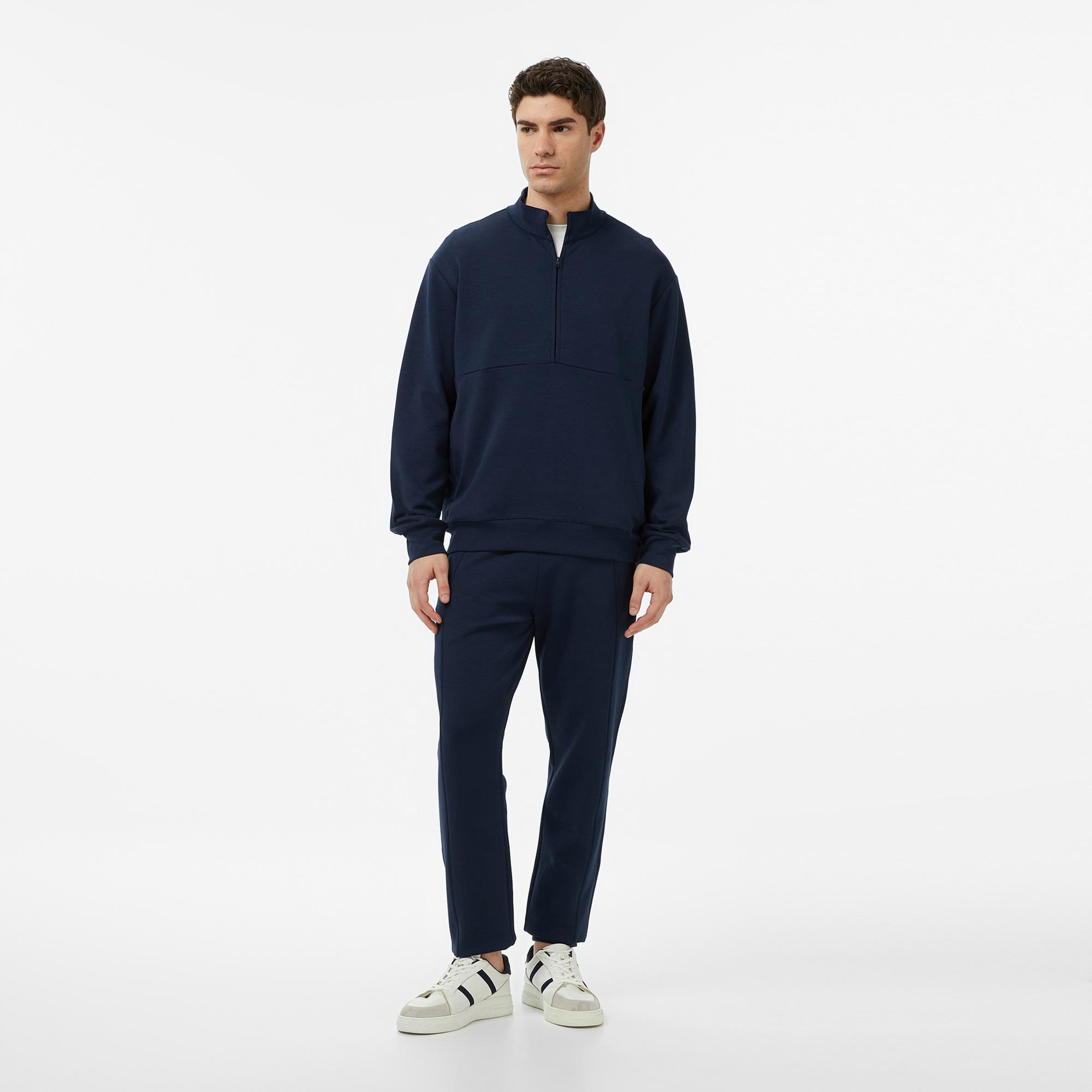 Nautica Erkek Lacivert Regular Fit Sweatshirt