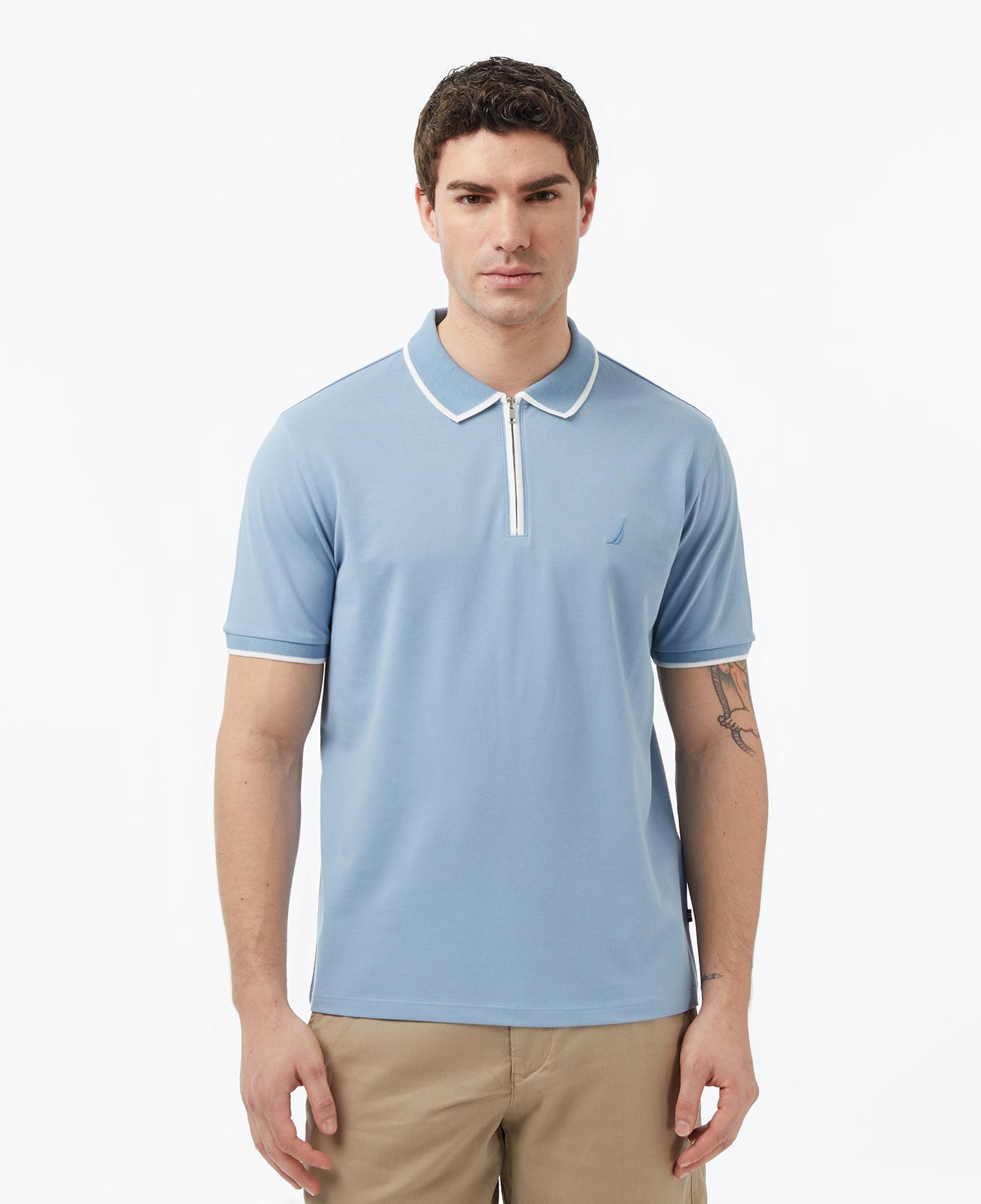Nautica Erkek Mavi Regular Fit Polo Yaka T-Shirt