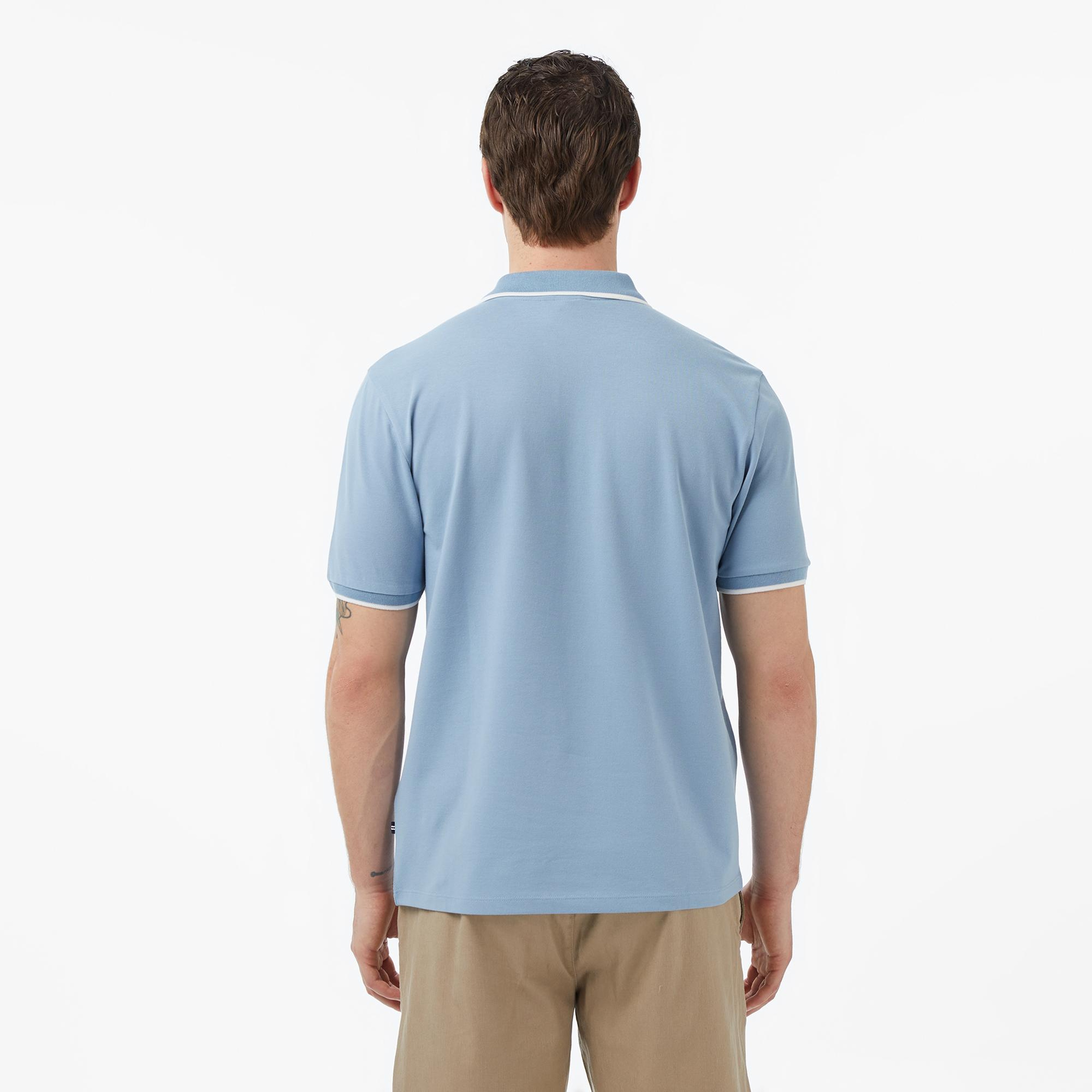 Nautica Erkek Mavi Regular Fit Polo Yaka T-Shirt