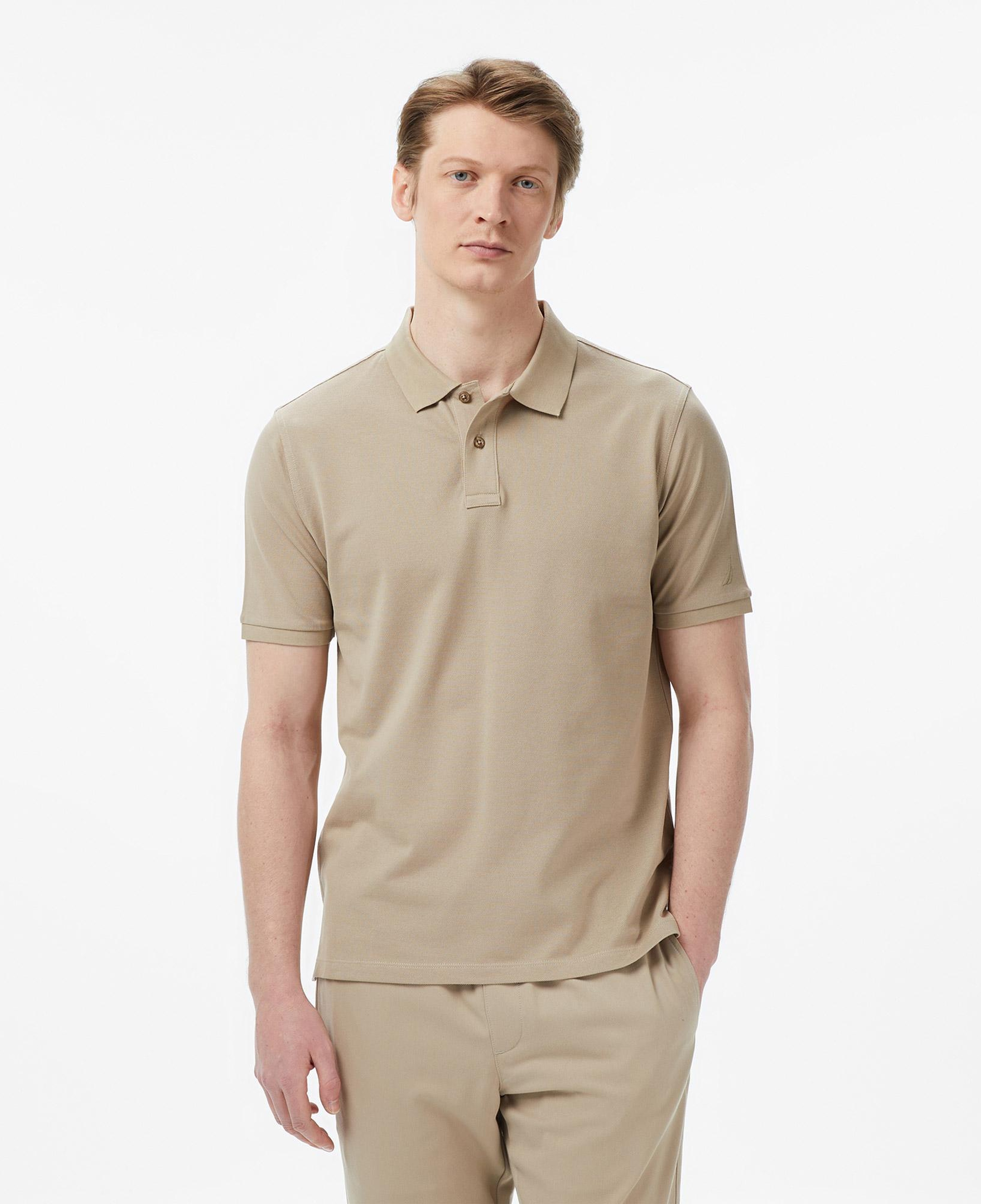 Nautica Erkek Bej Regular Fit Polo Yaka T-Shirt