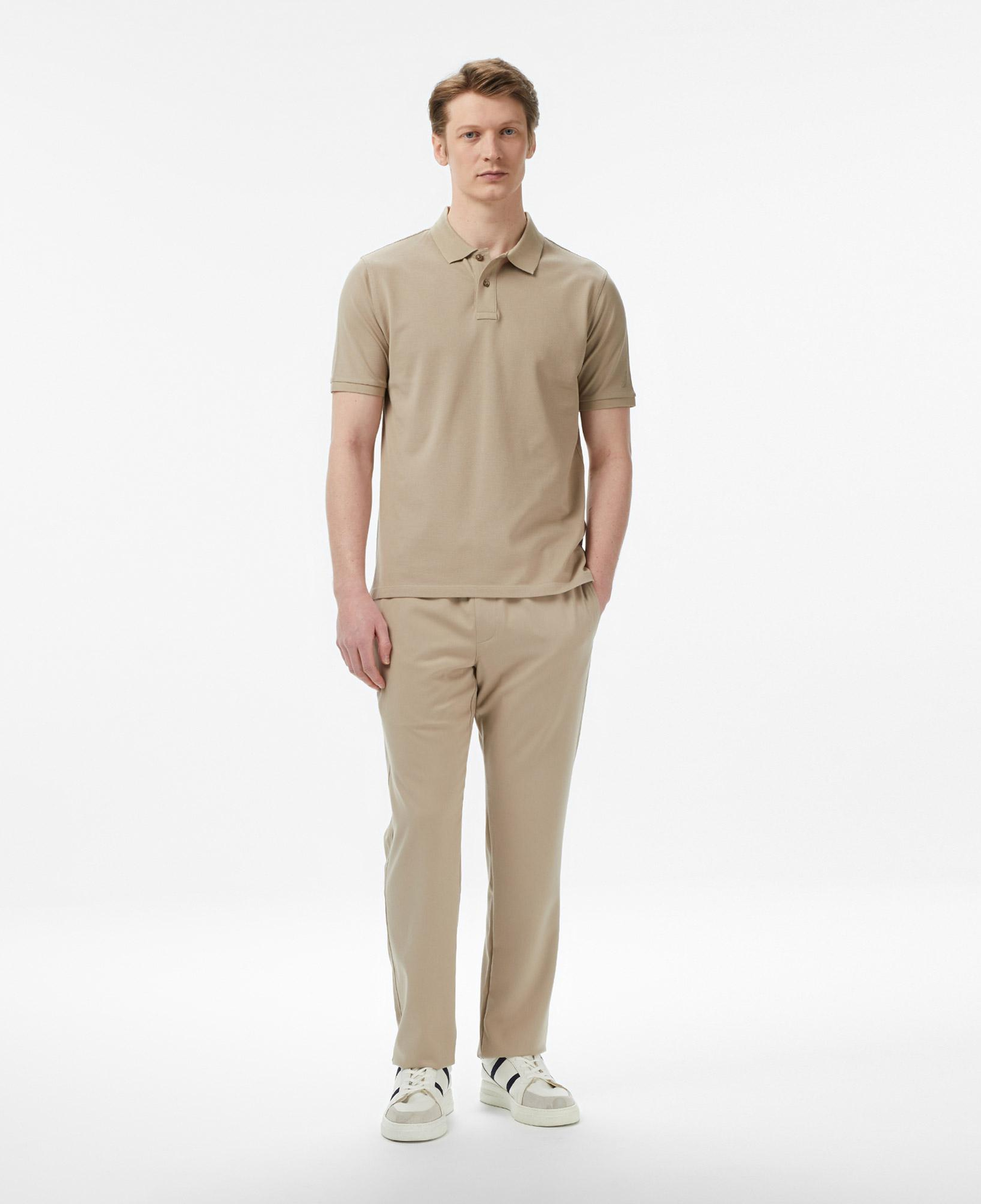 Nautica Erkek Bej Regular Fit Polo Yaka T-Shirt