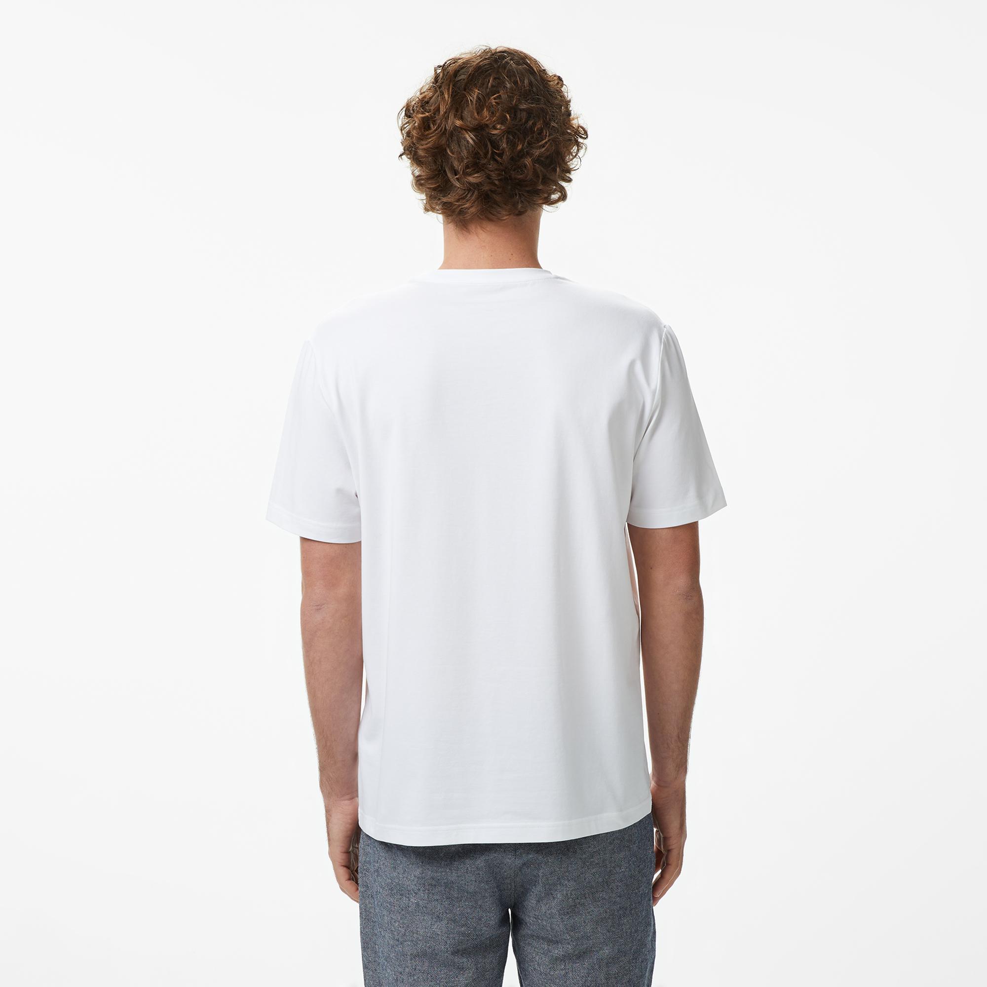 Nautica Erkek Beyaz Regular Fit T-Shirt